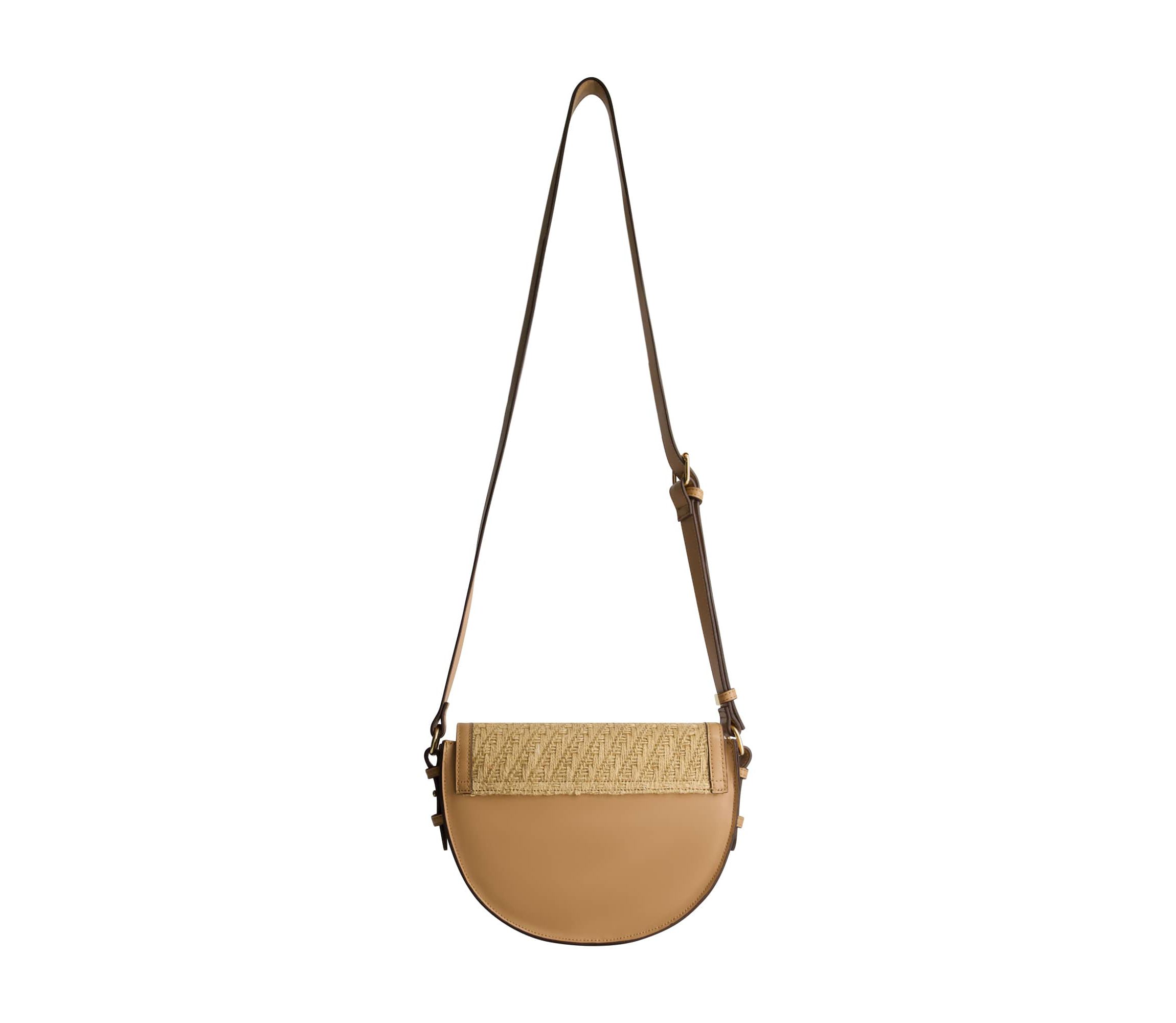 Tommy Bahama Raffia/PU Crossbody Flap Bag