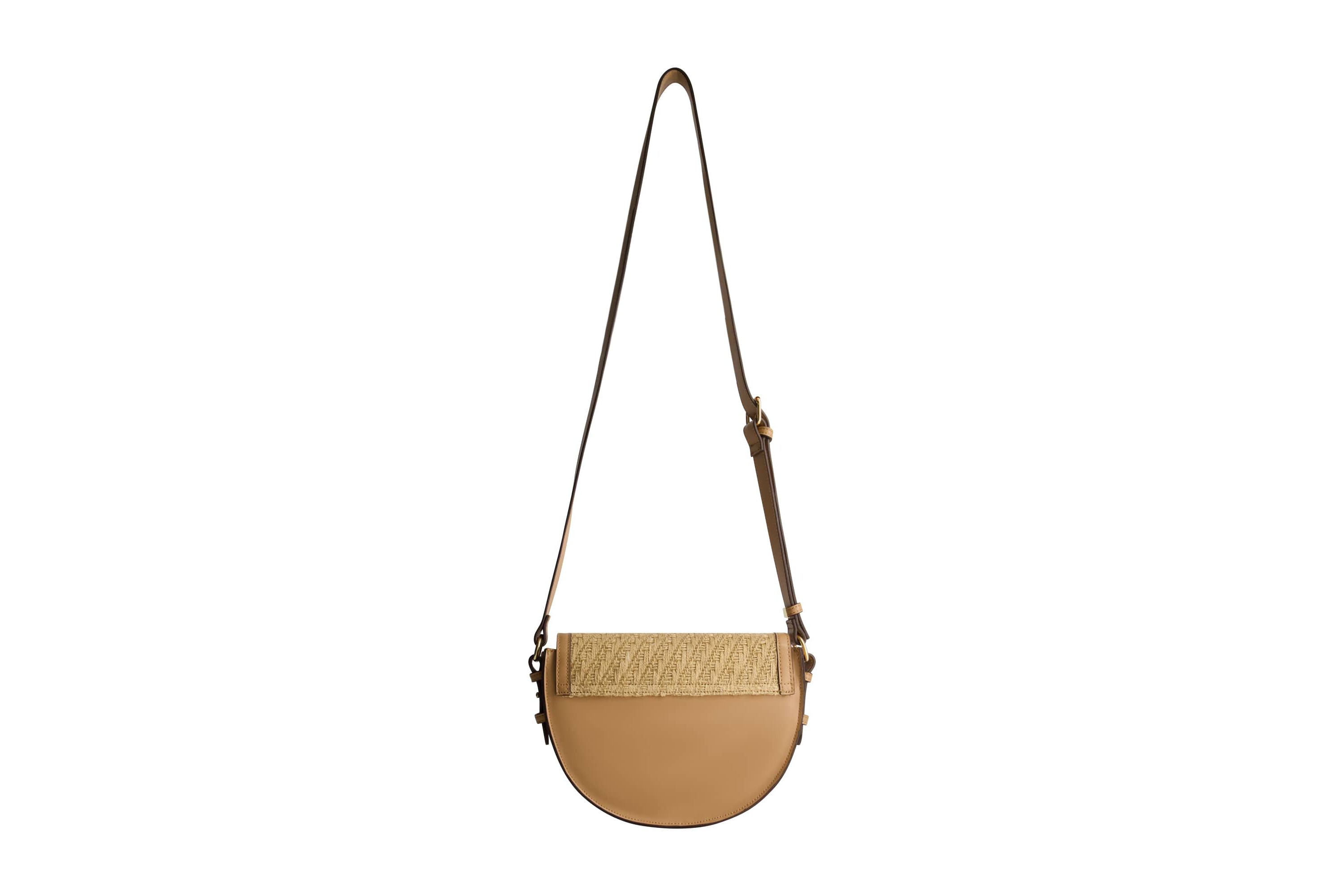 Tommy Bahama Raffia/PU Crossbody Flap Bag
