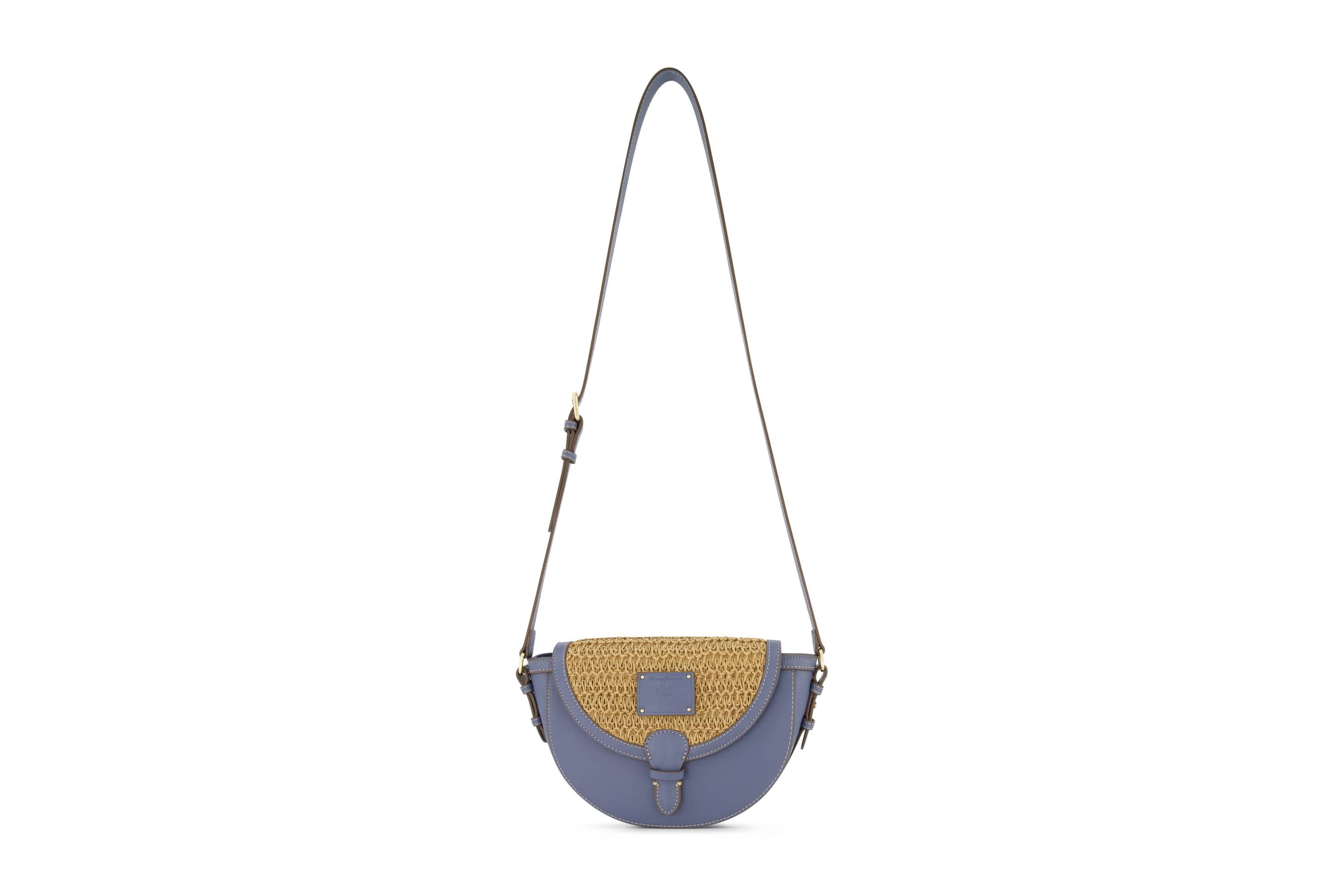 Tommy Bahama Raffia/PU Crossbody Flap Bag