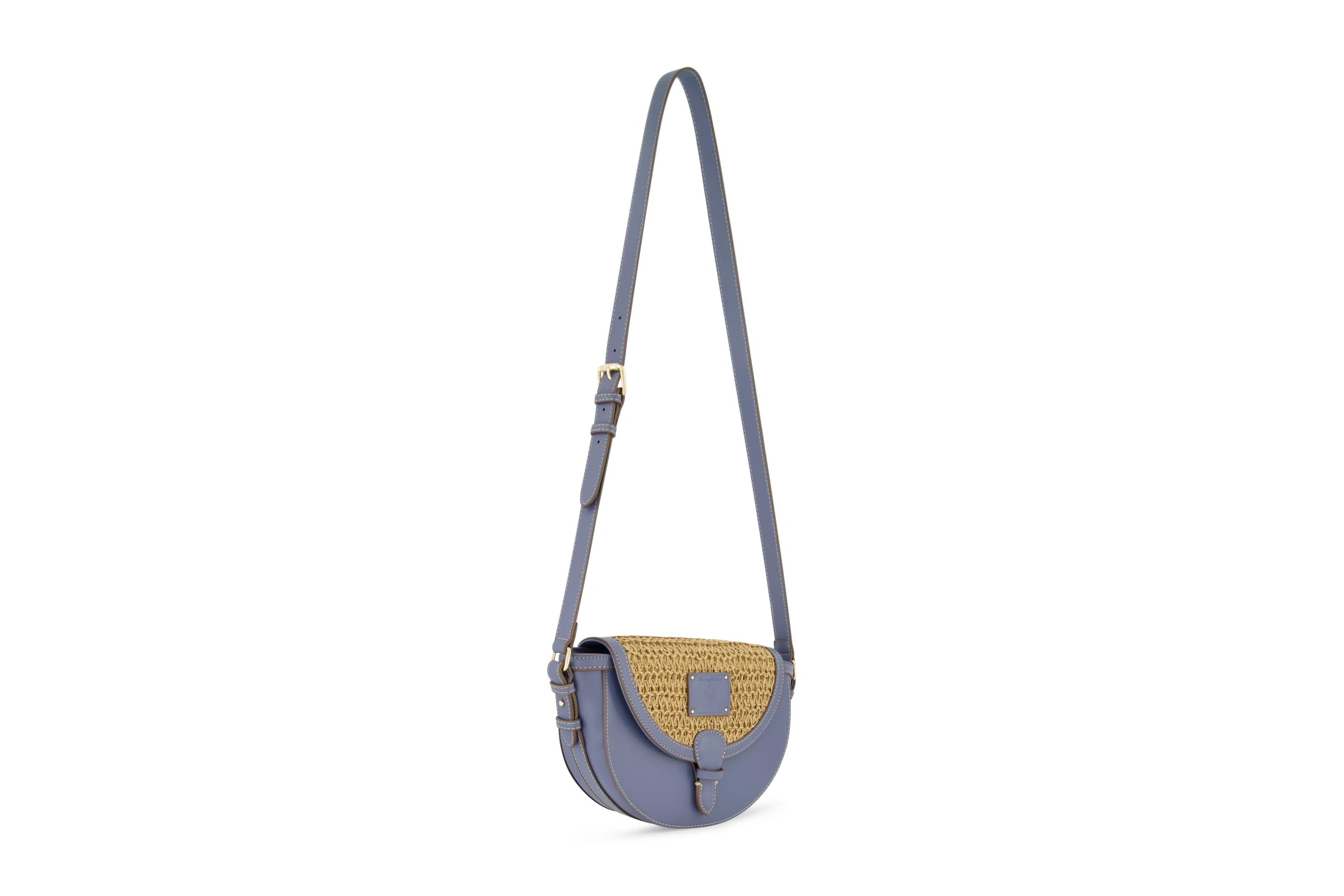 Tommy Bahama Raffia/PU Crossbody Flap Bag