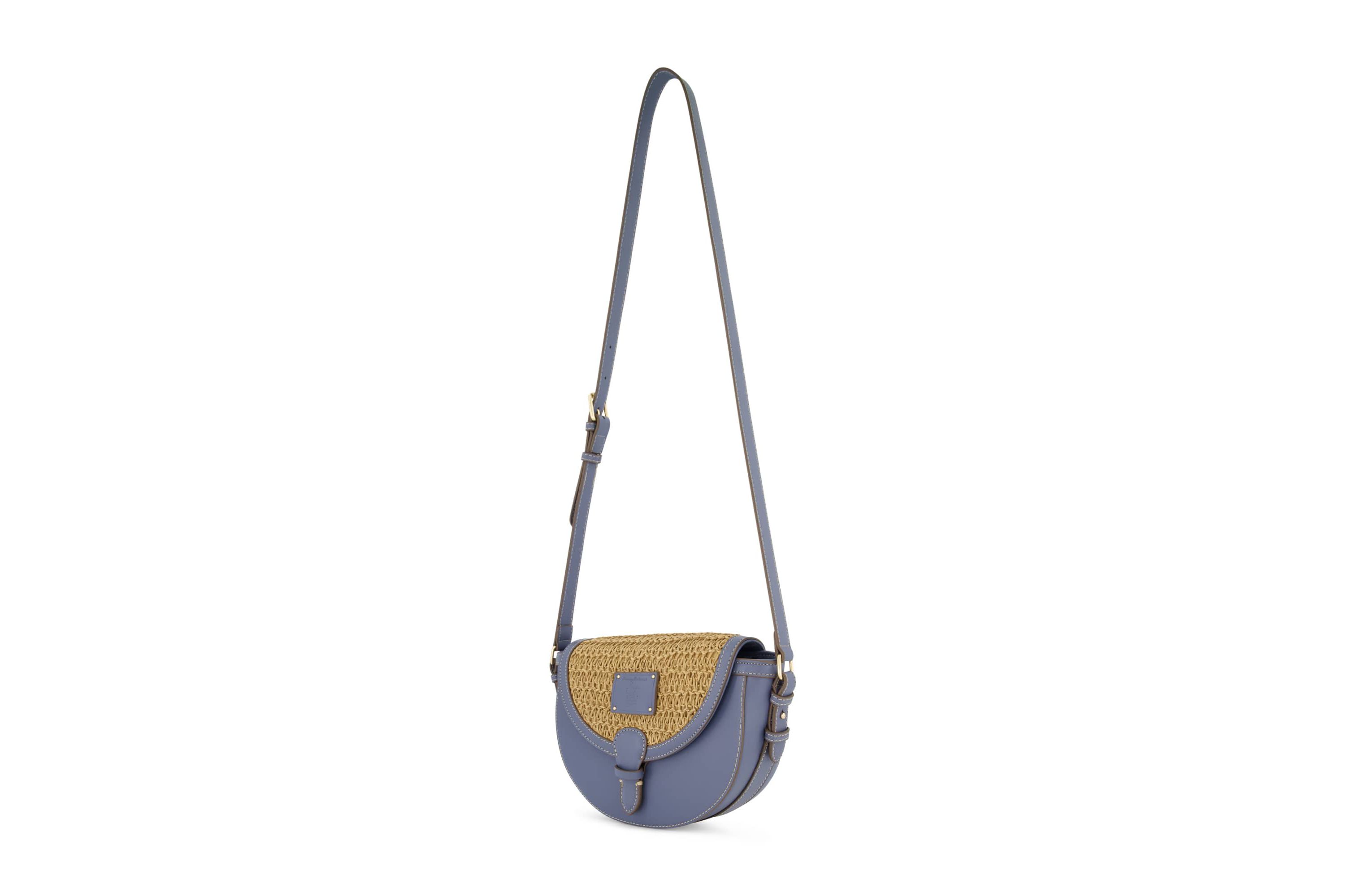 Tommy Bahama Raffia/PU Crossbody Flap Bag