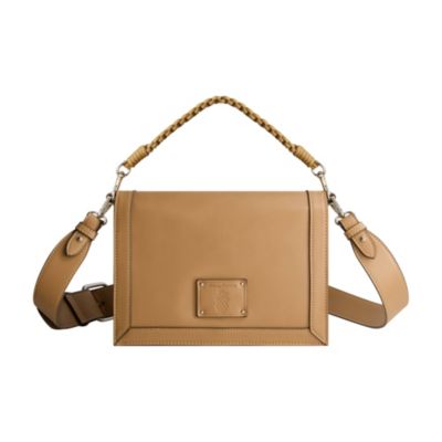 ful Tommy Bahama Debossed Logo Flat Messenger Bag, Tan