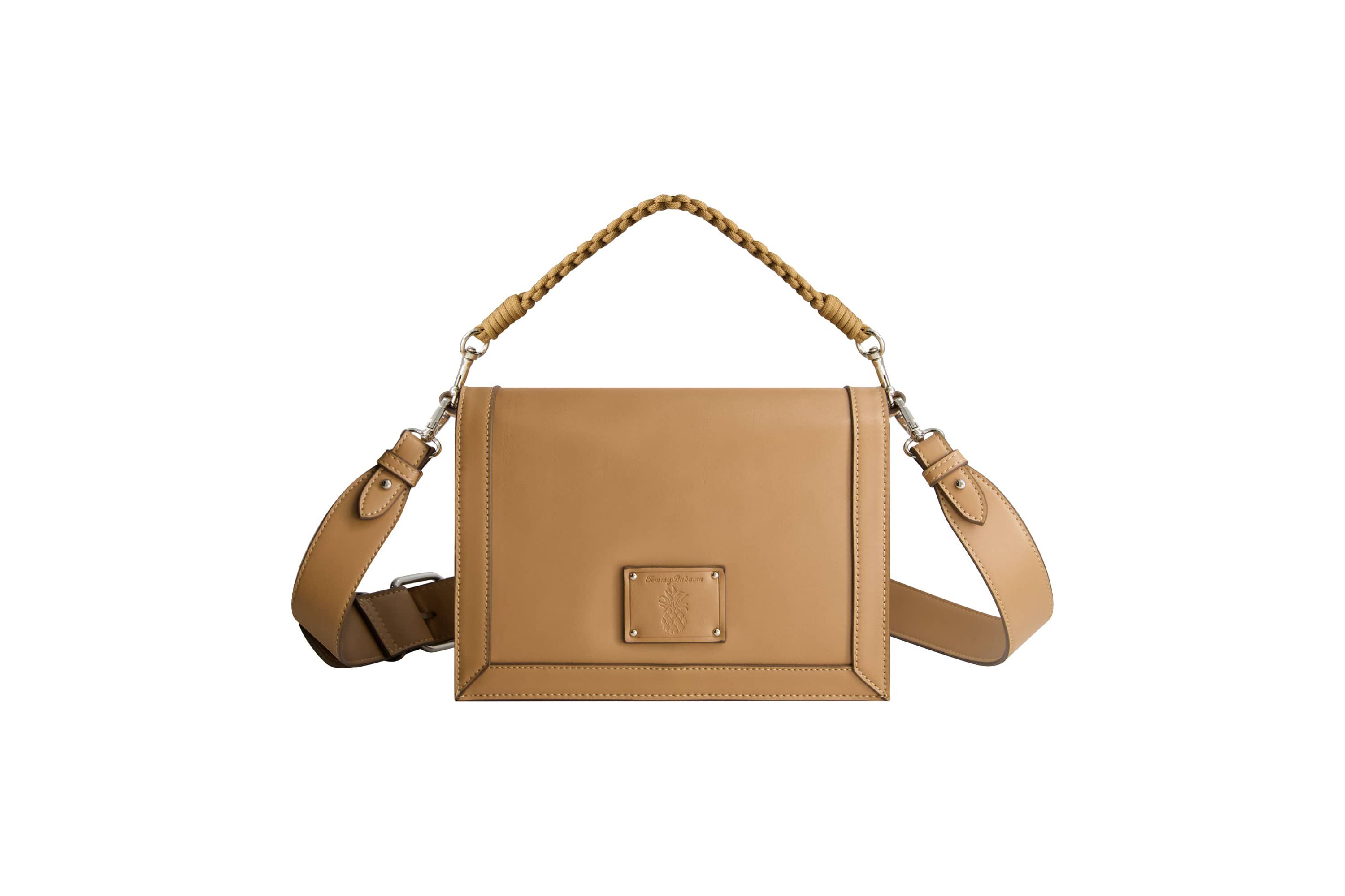 Tommy Bahama Debossed Logo Flat Messenger Bag