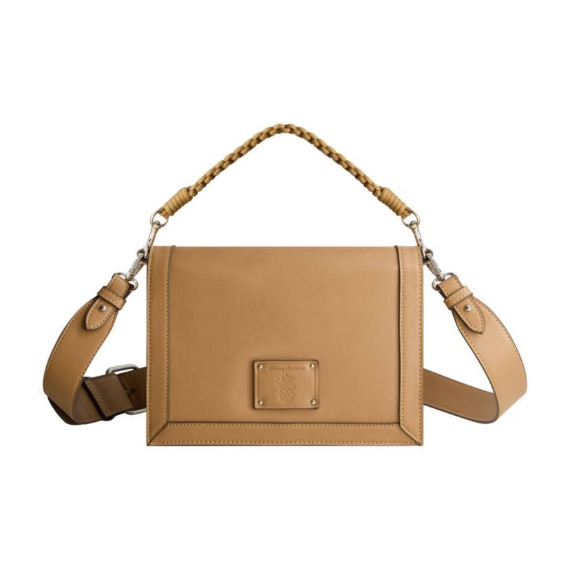 Tommy Bahama Debossed Logo Flat Messenger Bag