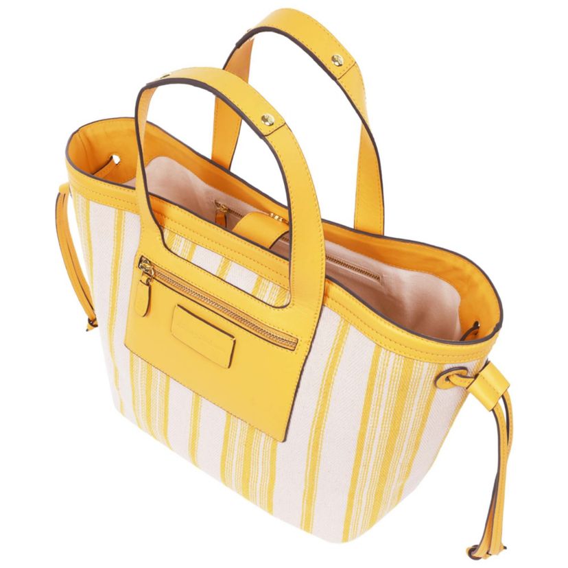 Canvas Stripe Large Tote
