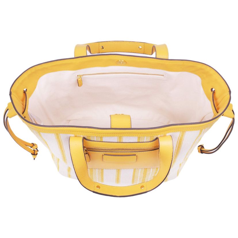 Canvas Stripe Large Tote