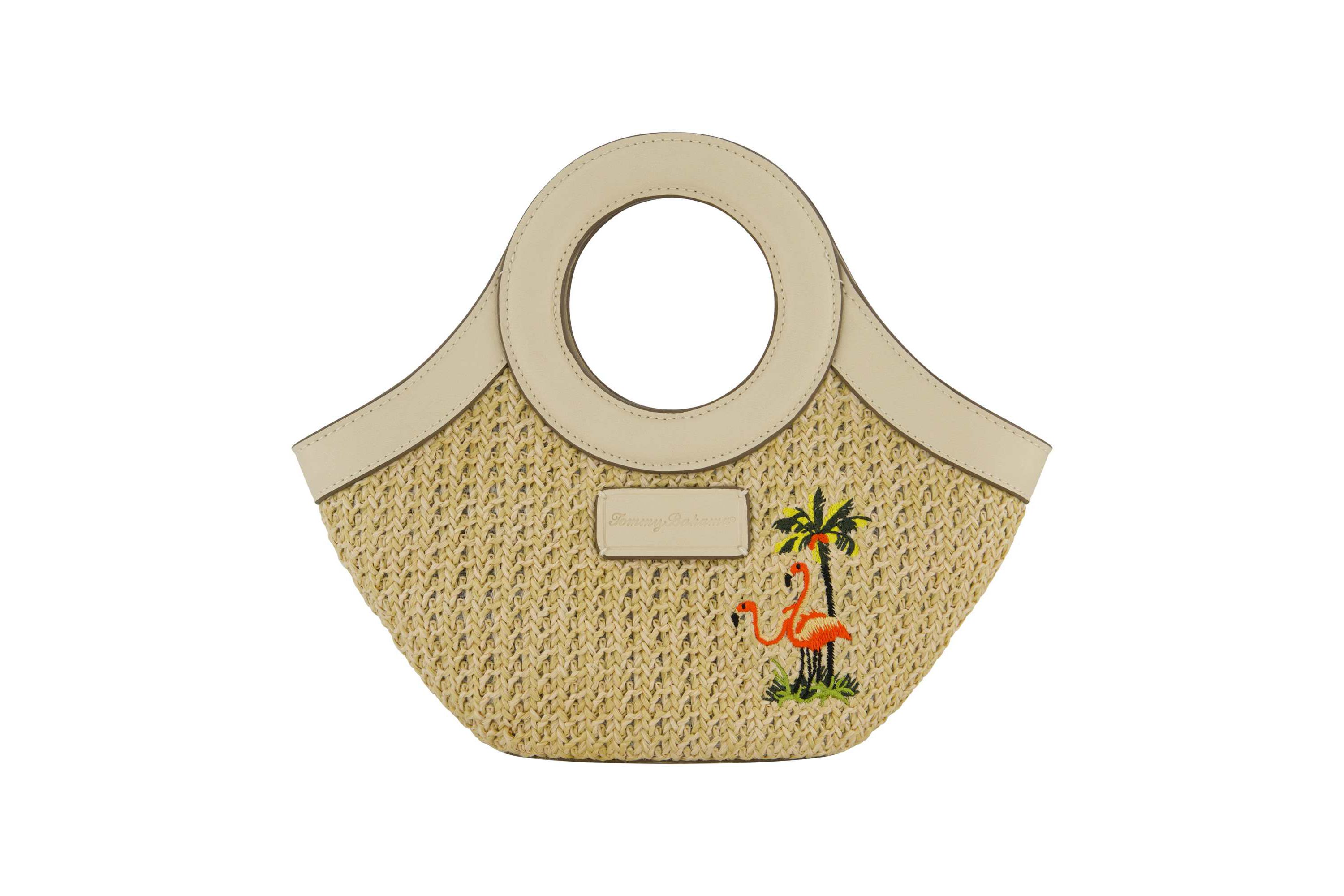Tommy Bahama Flamingo Embroidery Mini Tote