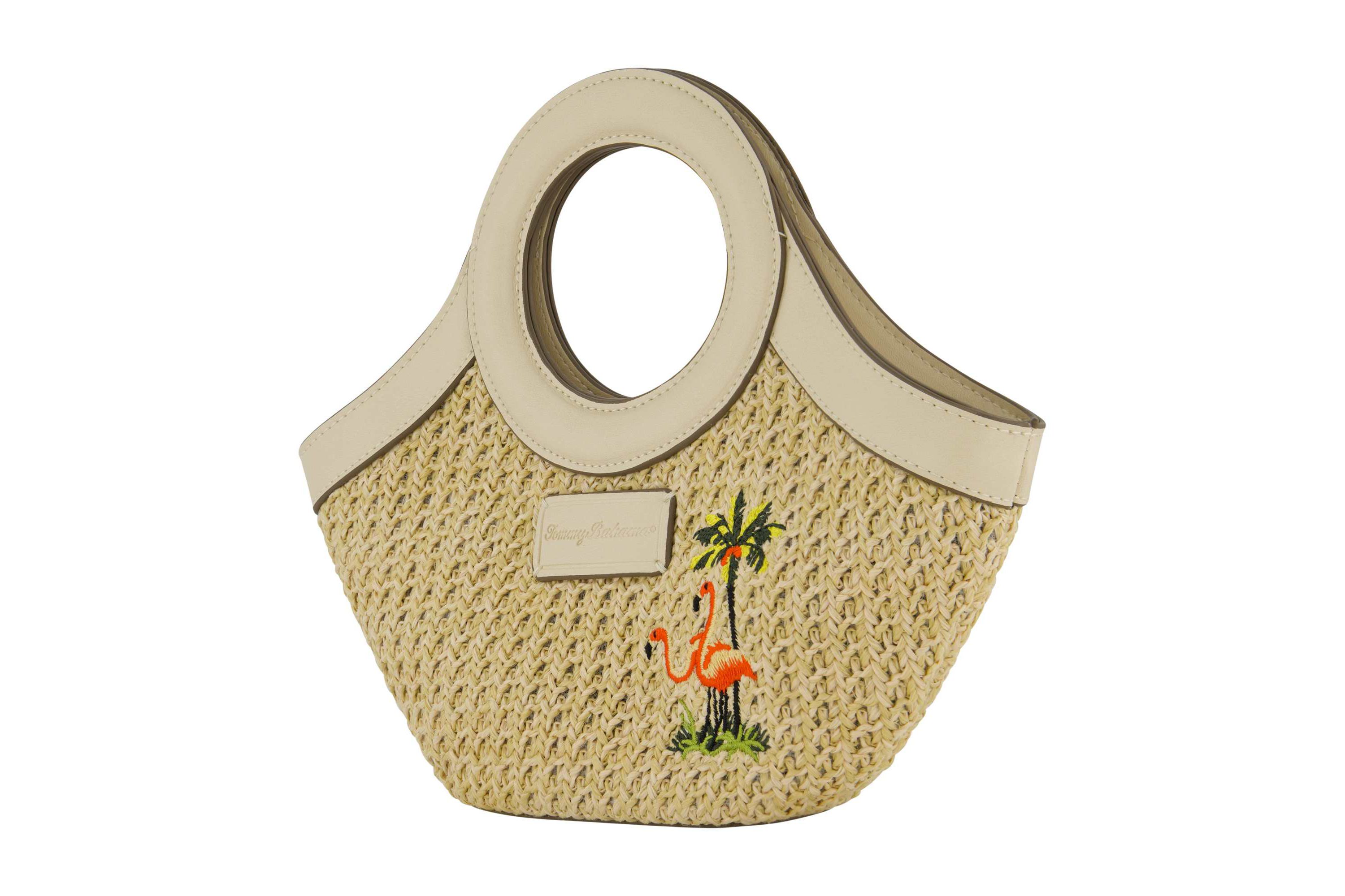 Tommy Bahama Flamingo Embroidery Mini Tote