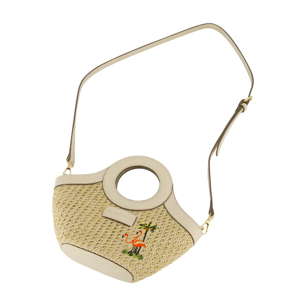 Tommy Bahama Flamingo Embroidery Mini Tote