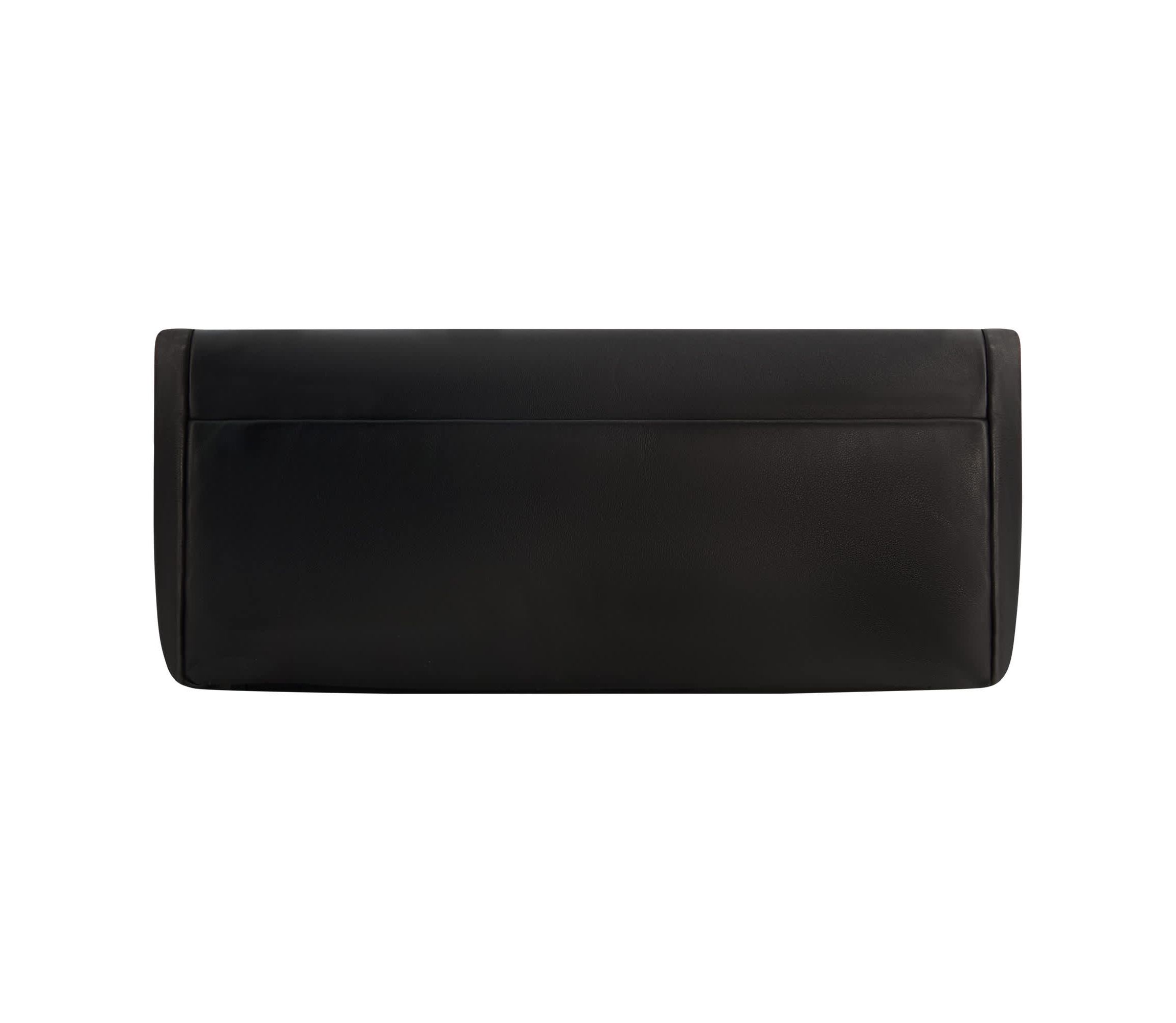 Jason Wu Elegant Fold-Over Clutch – Black