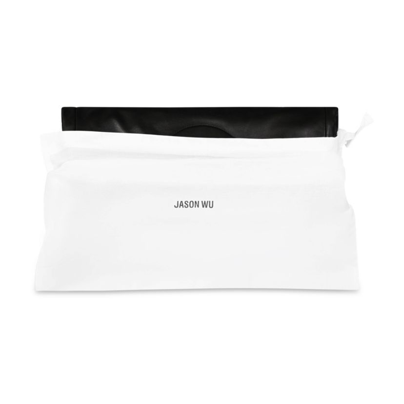 Jason Wu Elegant Fold-Over Clutch – Black