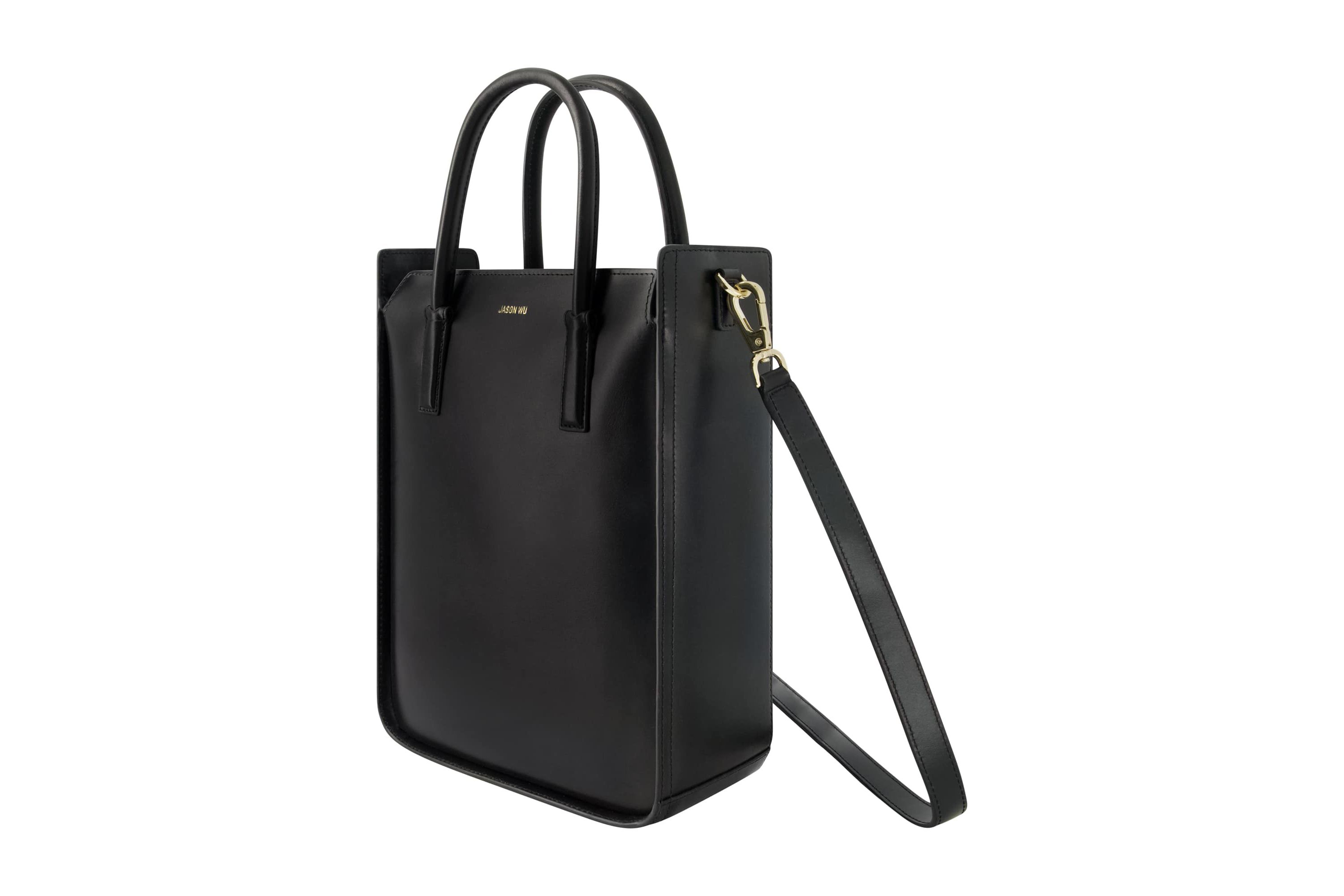 Jason Wu Structured Tote Bag with Gold Hardware and Zip Closure