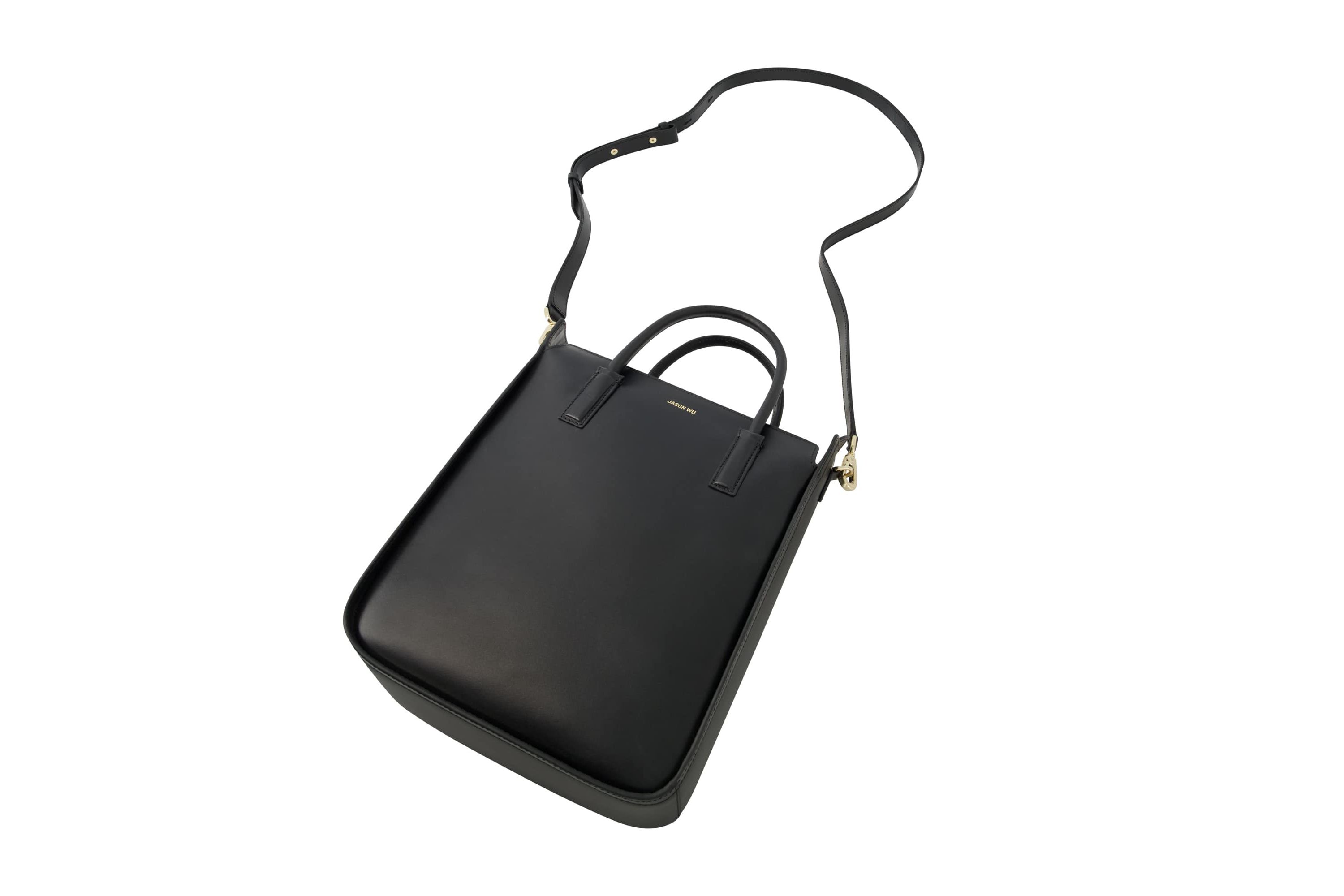 Jason Wu Structured Tote Bag with Gold Hardware and Zip Closure