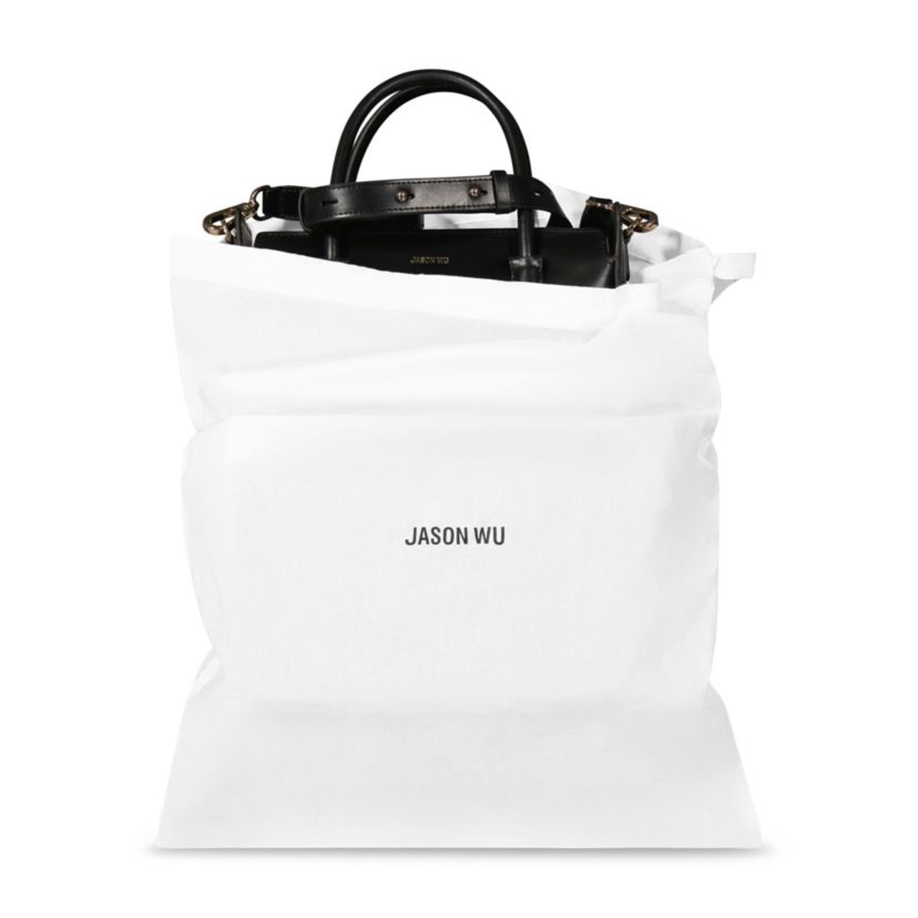 Jason Wu Structured Tote Bag with Gold Hardware and Zip Closure