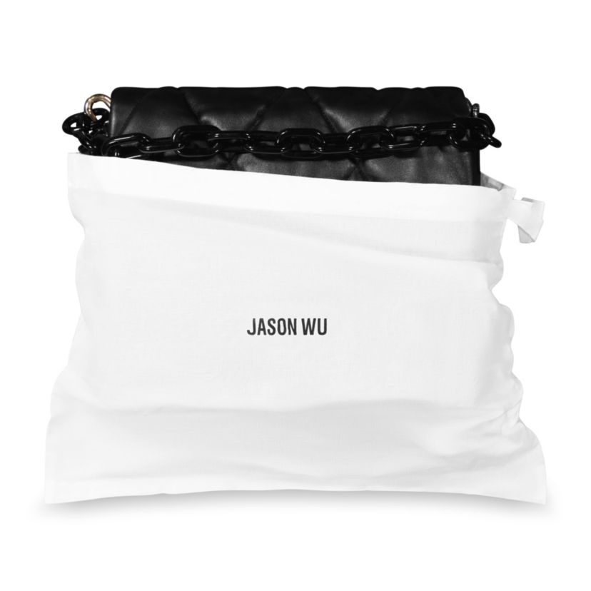 Jason Wu Quilted Chain Shoulder Bag with JW Logo