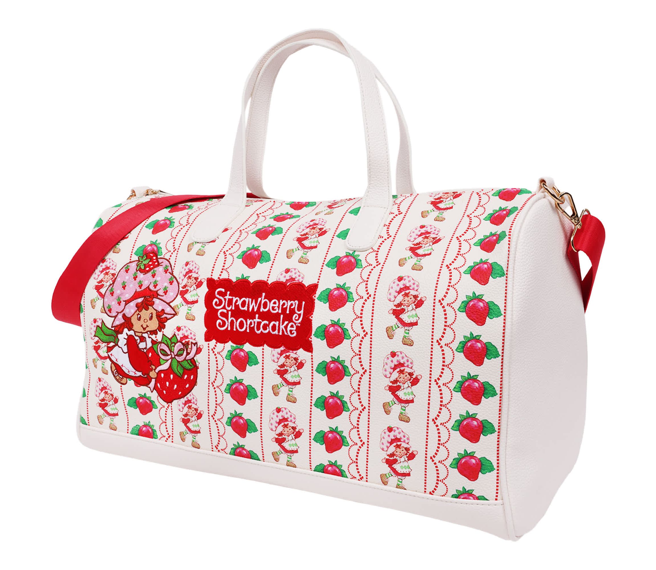True Religion Strawberry Shortcake Lace Print Weekender Duffel Bag