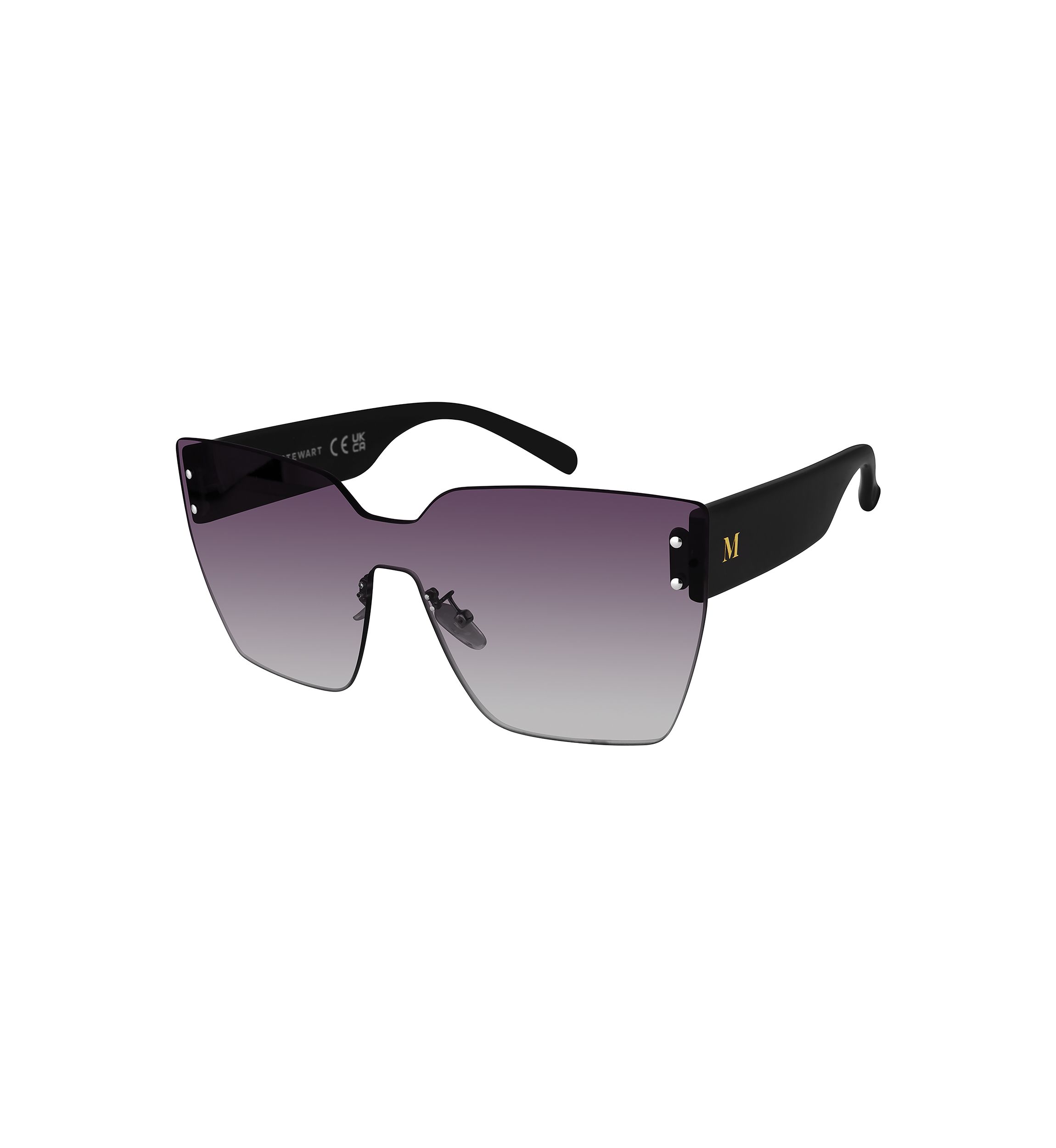 Martha Stewart Two Tone Shield Sunglasses | Belk display picture 3