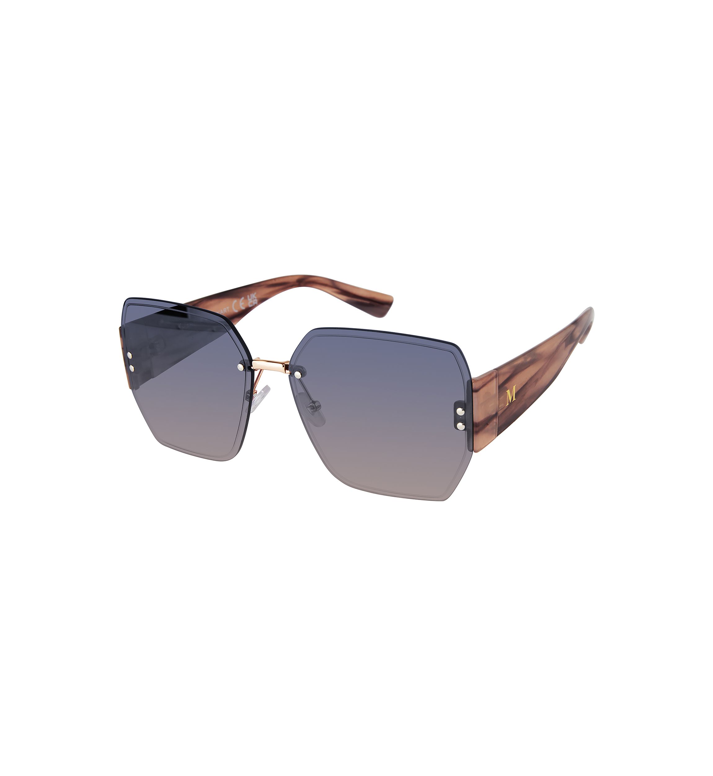 Rimless Square Sunglasses 