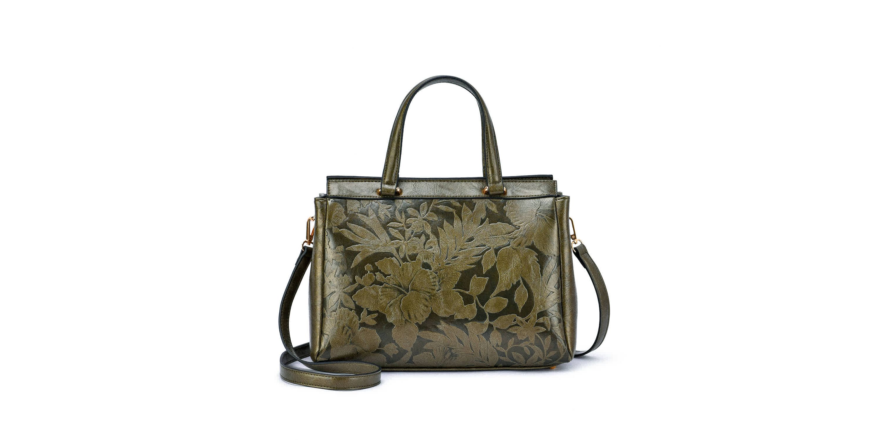 Salome Embossed Floral Satche