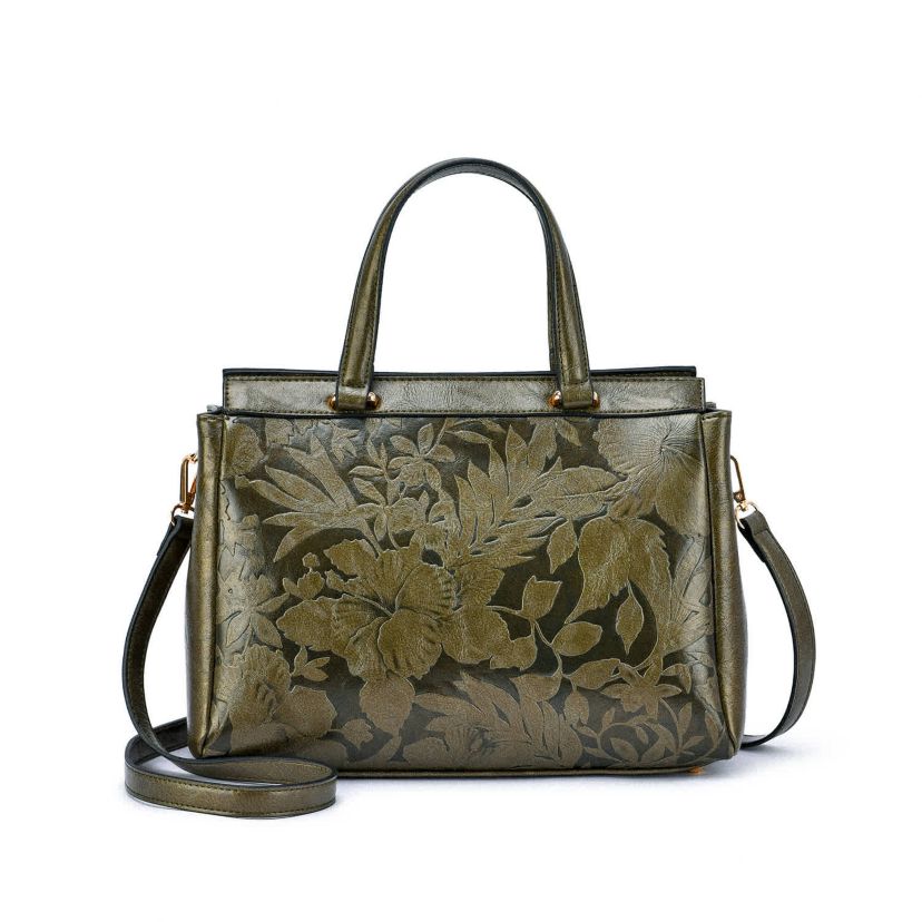 Salome Embossed Floral Satche