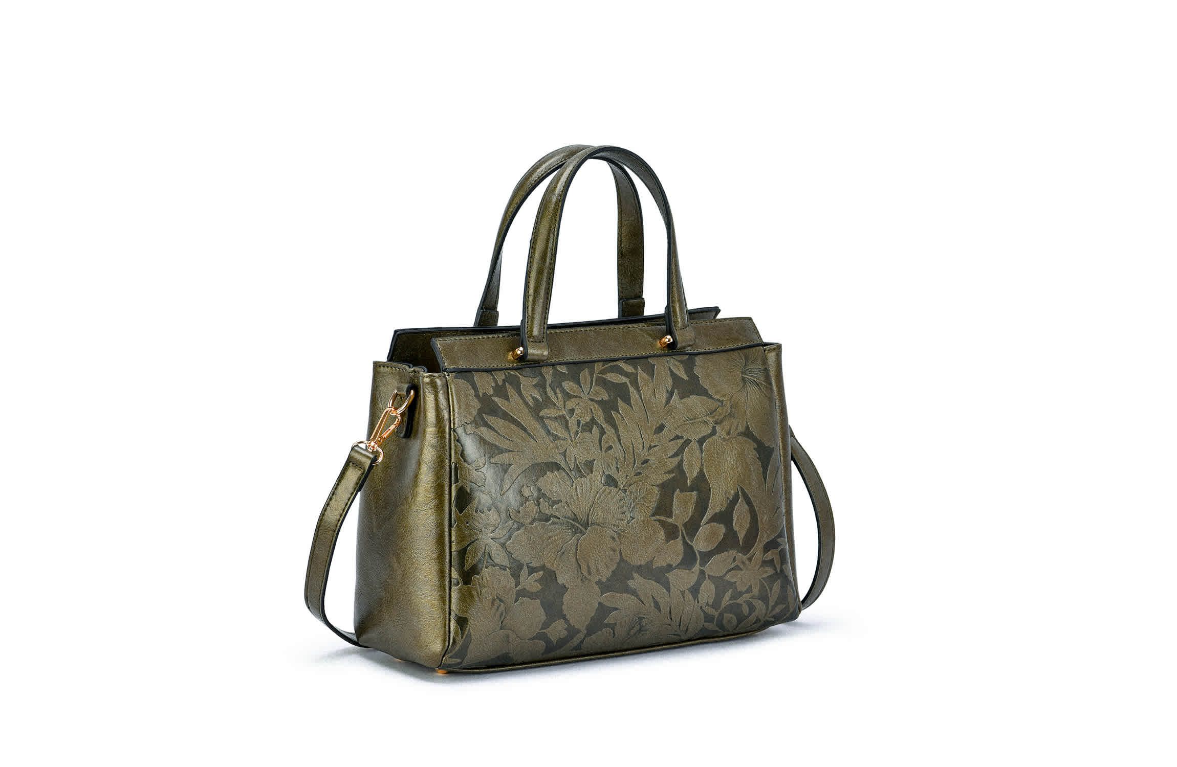 Salome Embossed Floral Satche