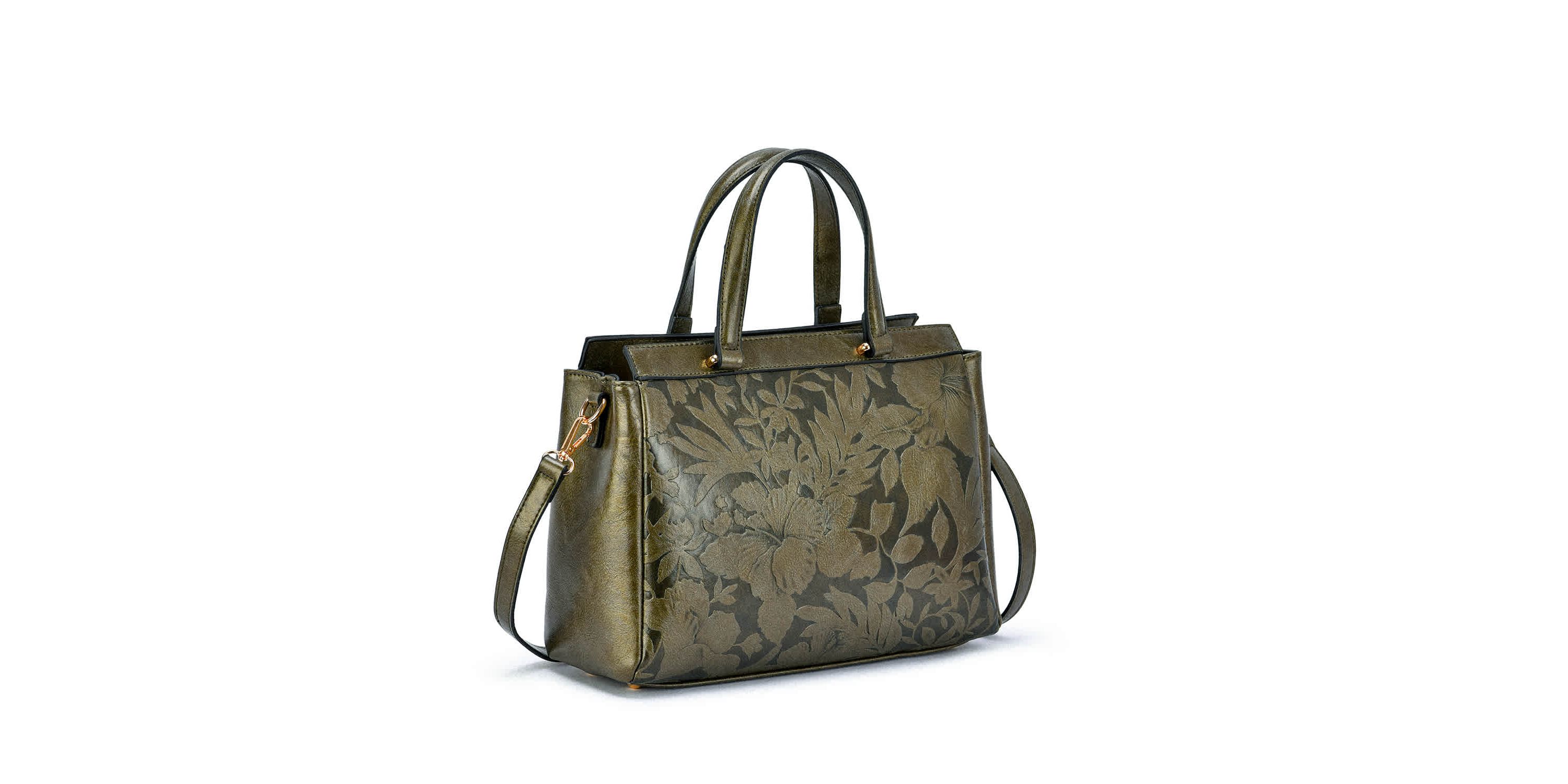 Salome Embossed Floral Satche