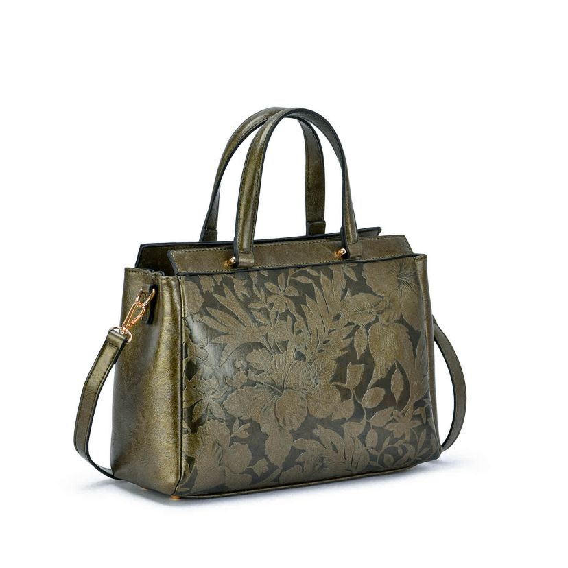Salome Embossed Floral Satche