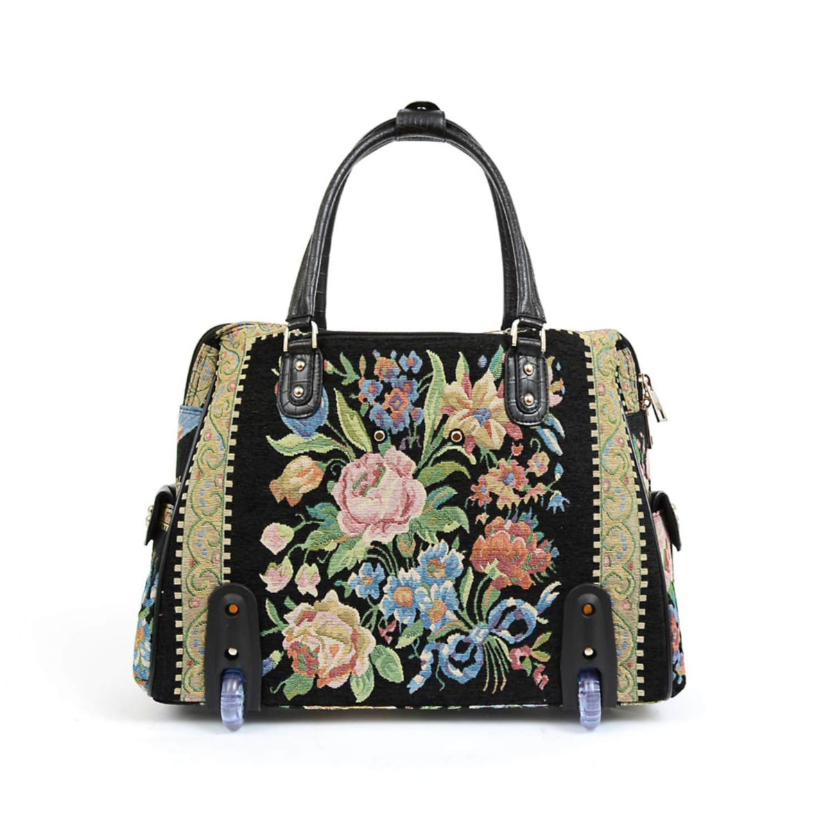 Flower Shop Vintage Tapestry Rolling Tote