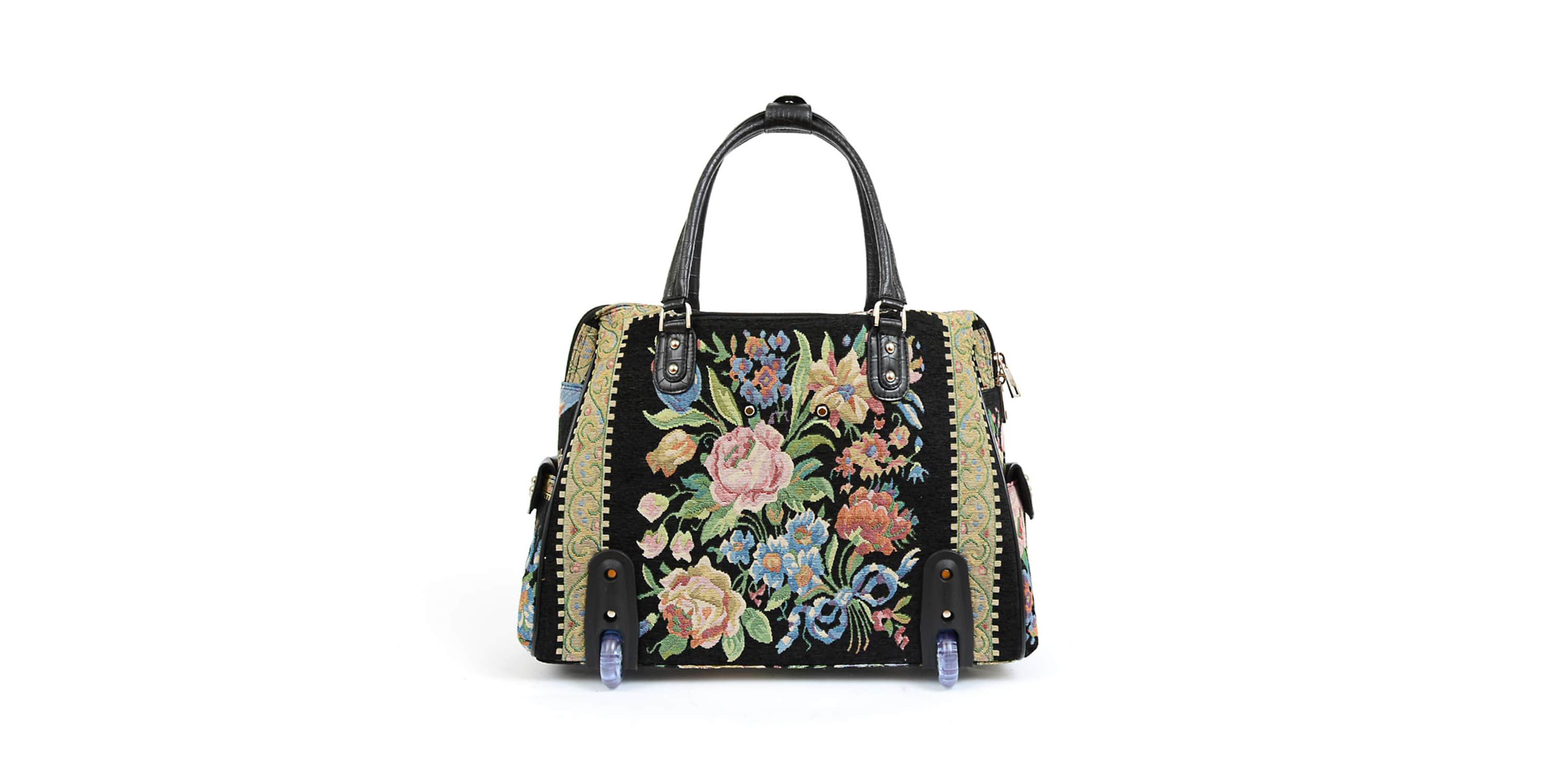 Flower Shop Vintage Tapestry Rolling Tote