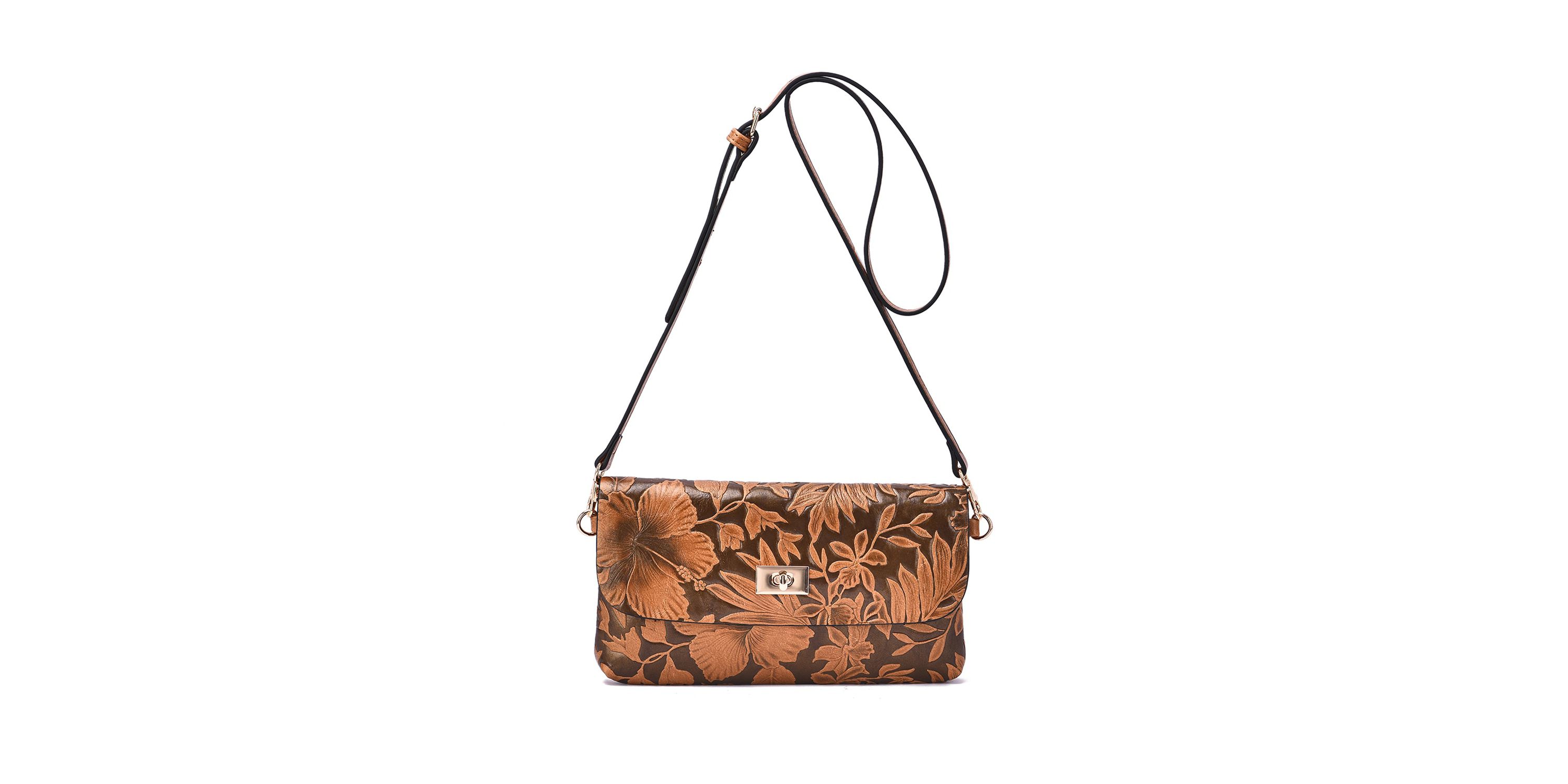 Sarita Floral Embossed Crossbody/Clutch