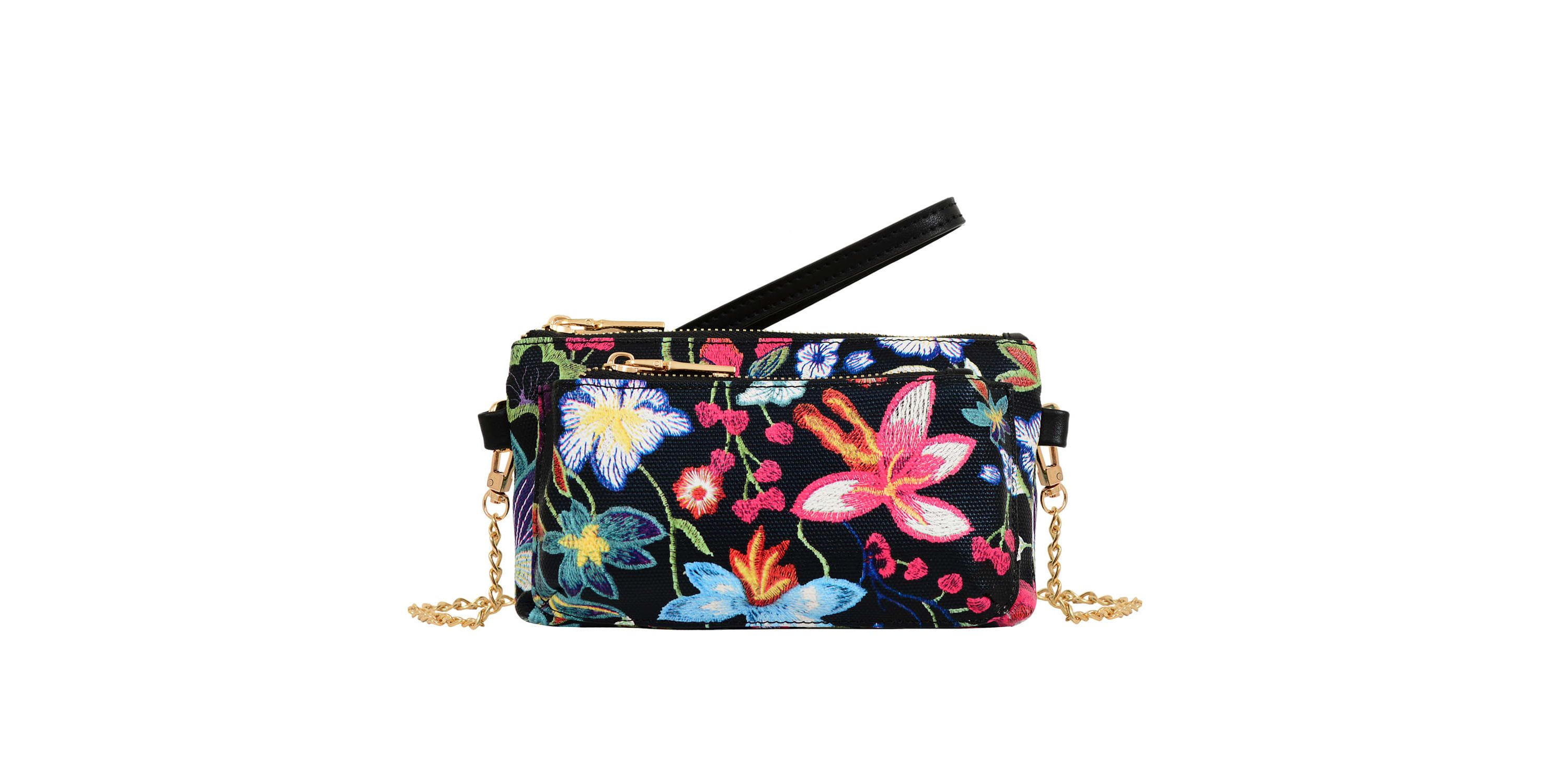 Primerose Floral Crossbody Clutch