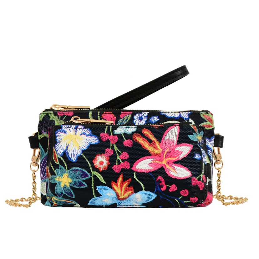 Primerose Floral Crossbody Clutch