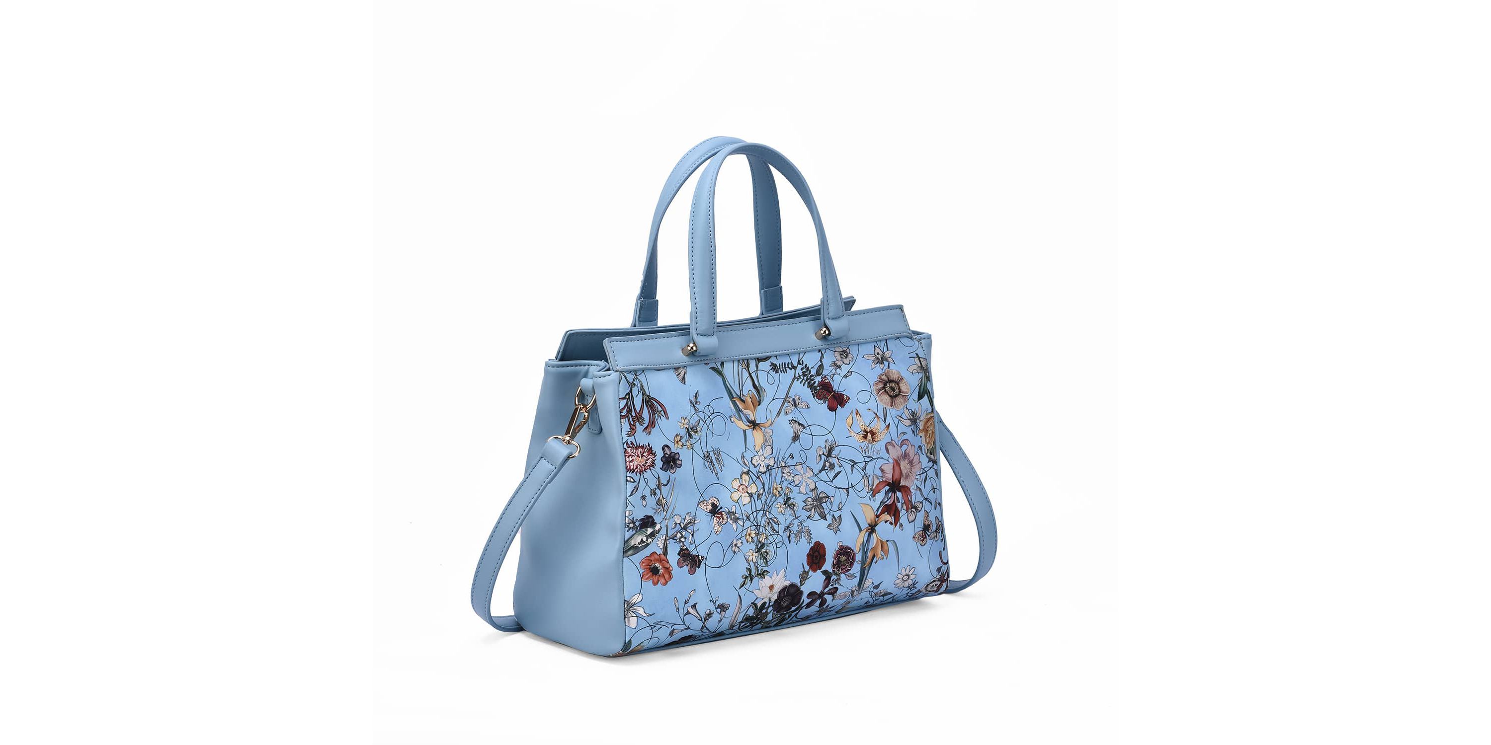 Stellan Floral Print Satchel Bag
