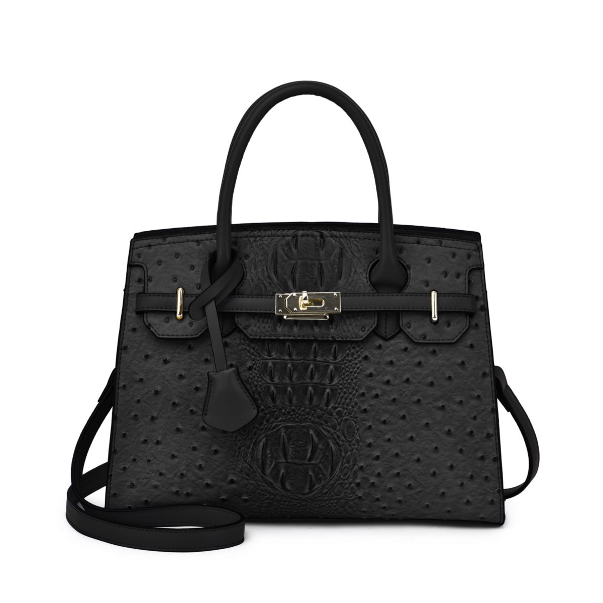 Virginia Ostrich Pattern Satchel