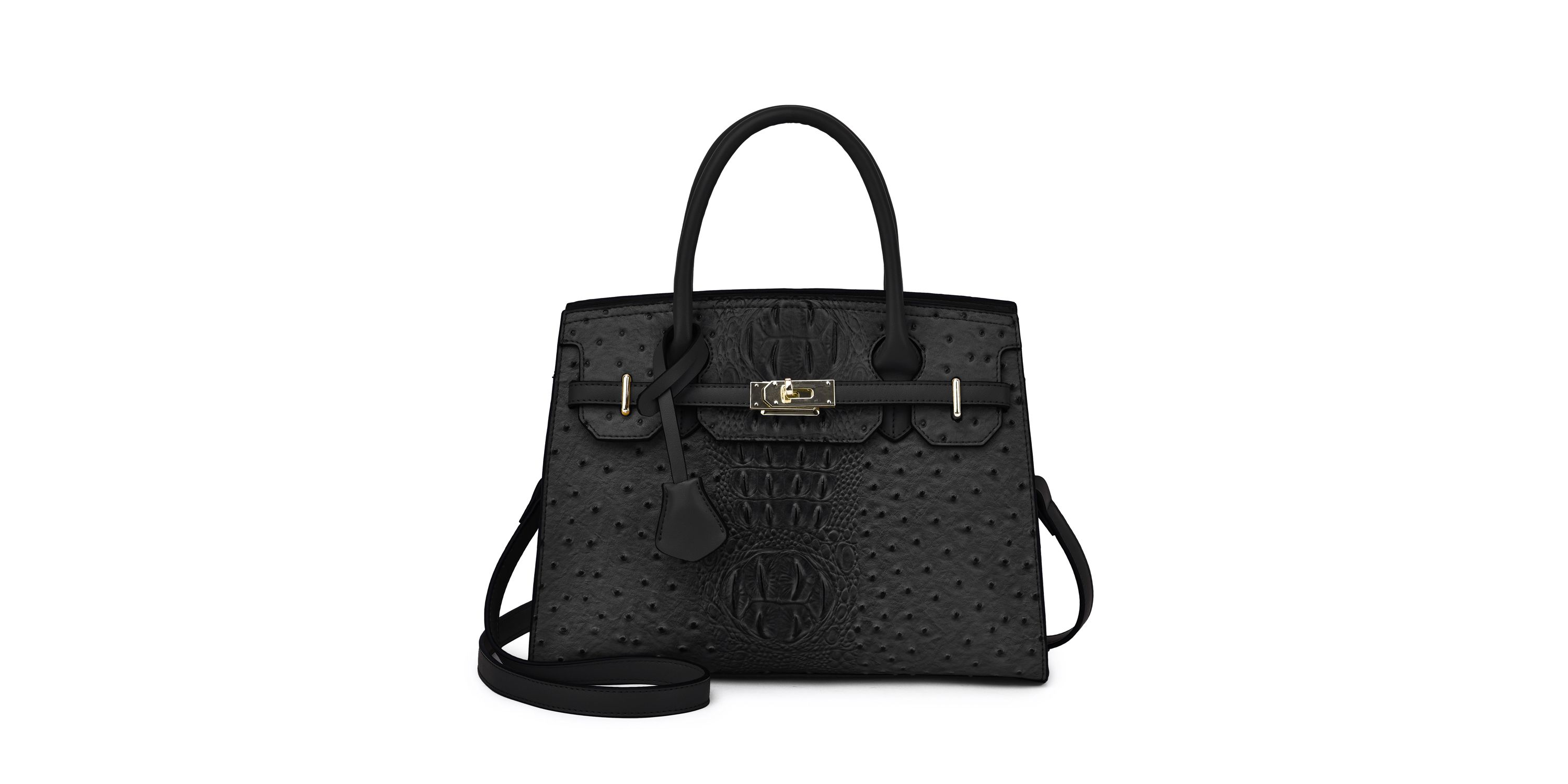 Virginia Ostrich Pattern Satchel