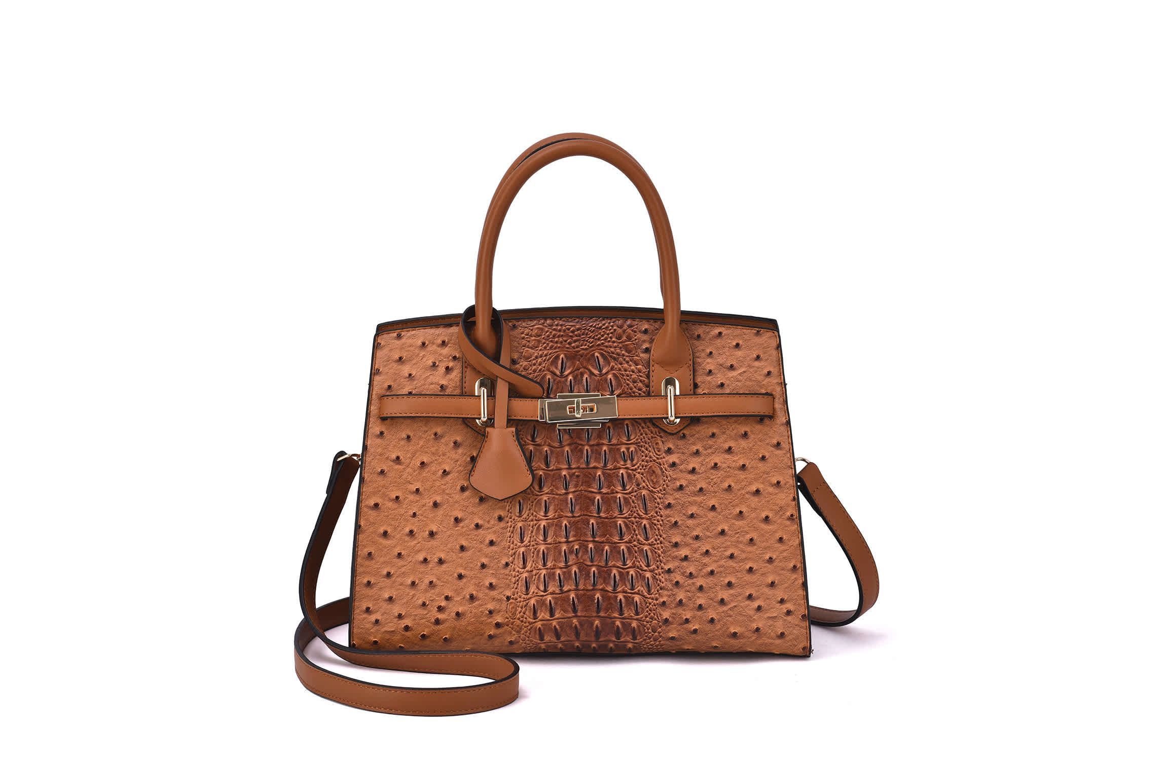 Mellow World Virginia Ostrich Pattern Satchel | Belk
