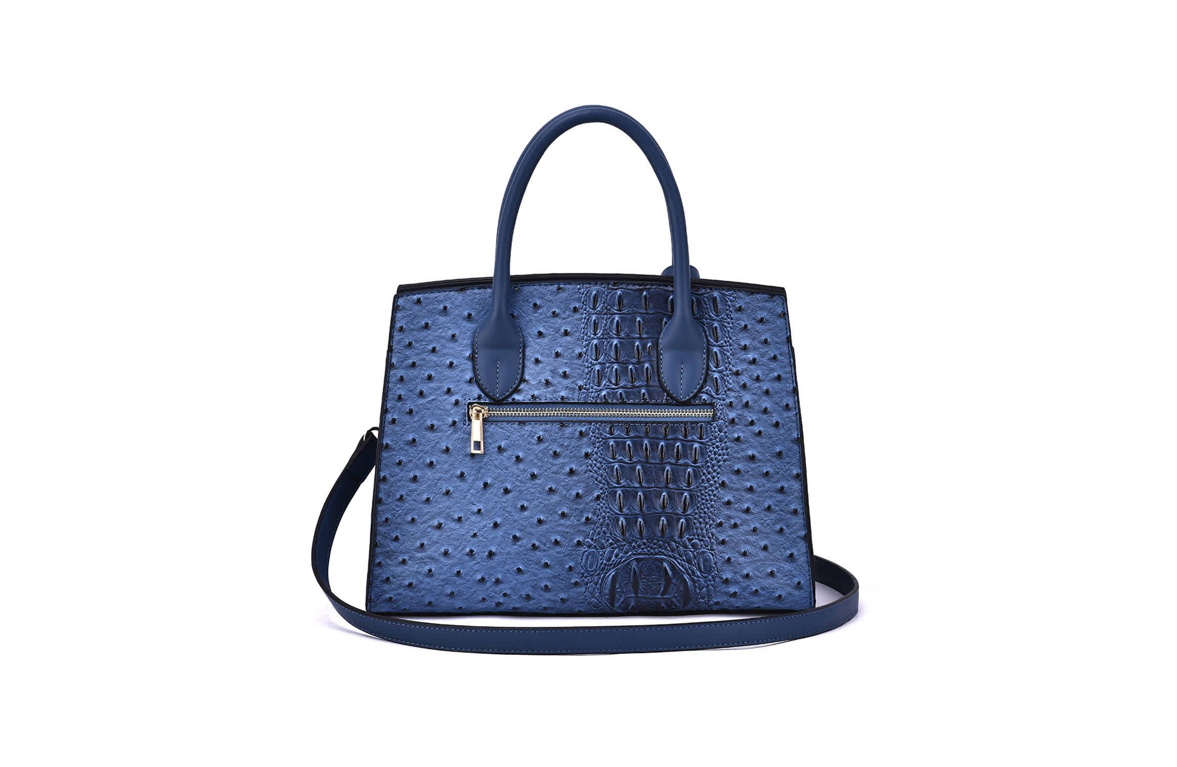 Virginia Ostrich Pattern Satchel