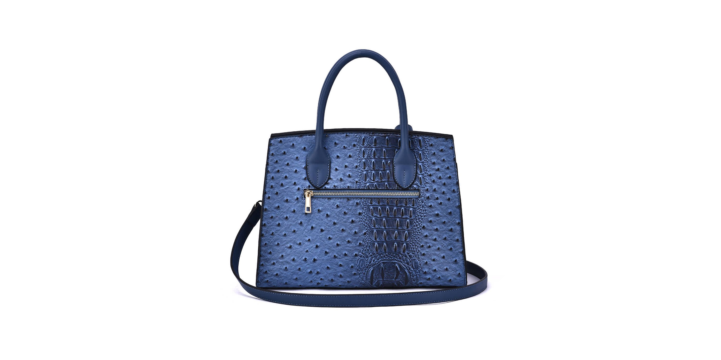 Virginia Ostrich Pattern Satchel
