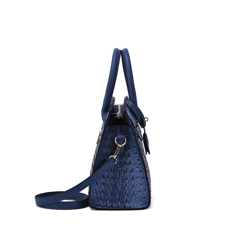 Virginia Ostrich Pattern Satchel