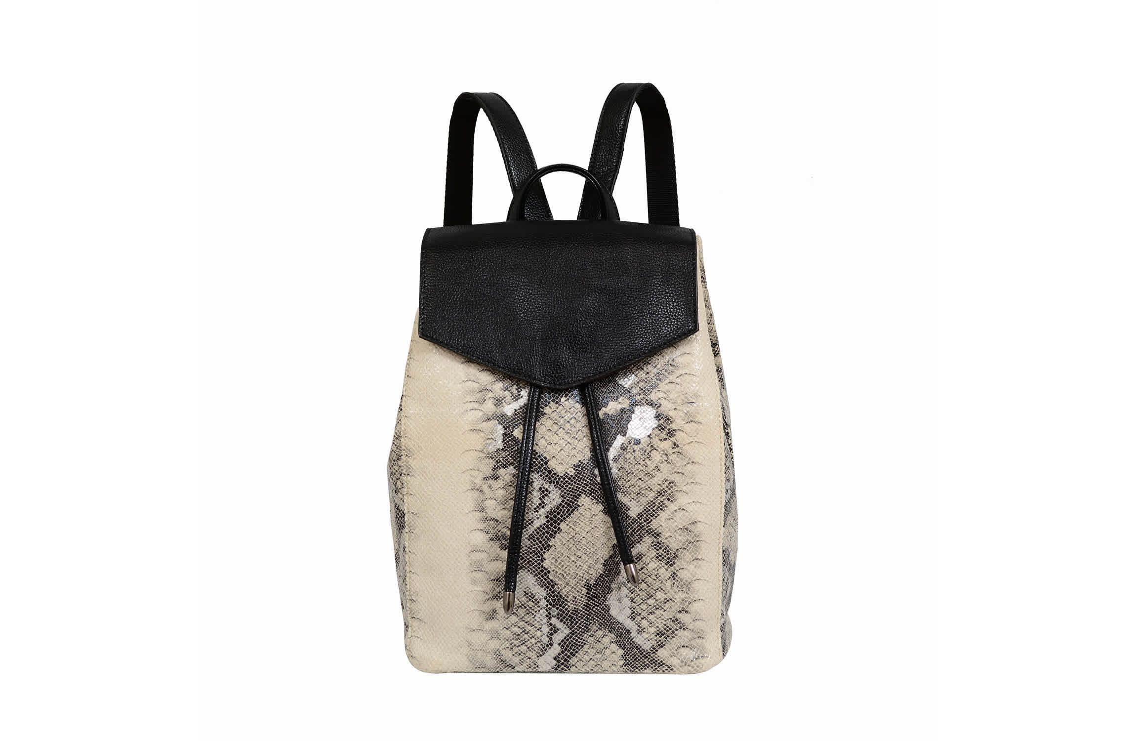 Karai Snake Skin Embossed Backpack