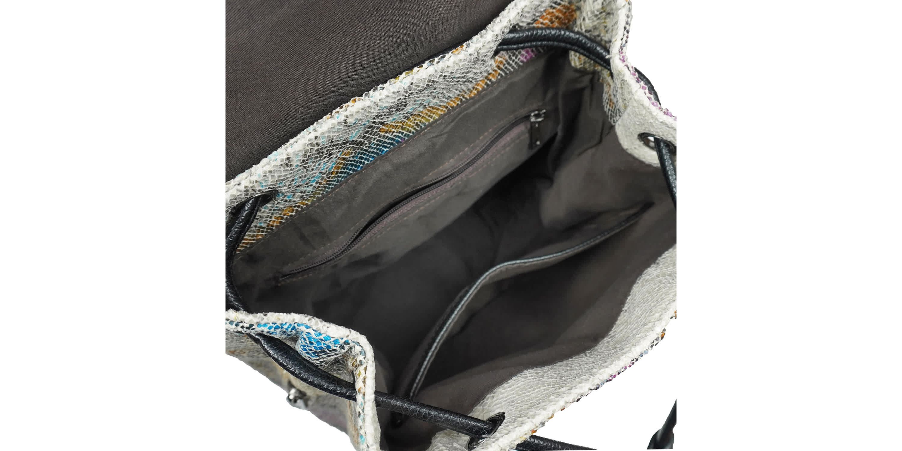 Karai Snake Skin Embossed Backpack