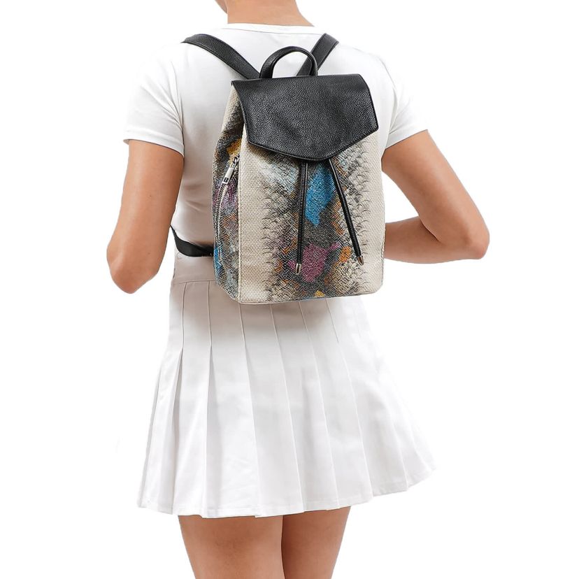 Karai Snake Skin Embossed Backpack