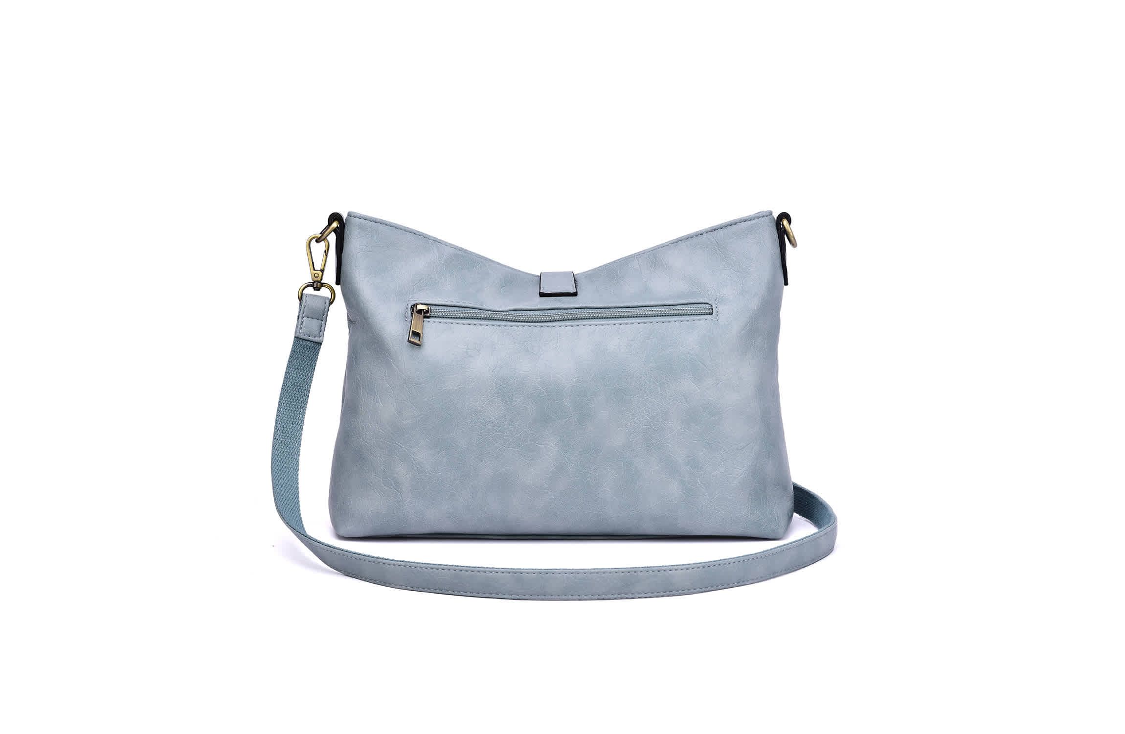 Raven Whipstitch and Studded Crossbody