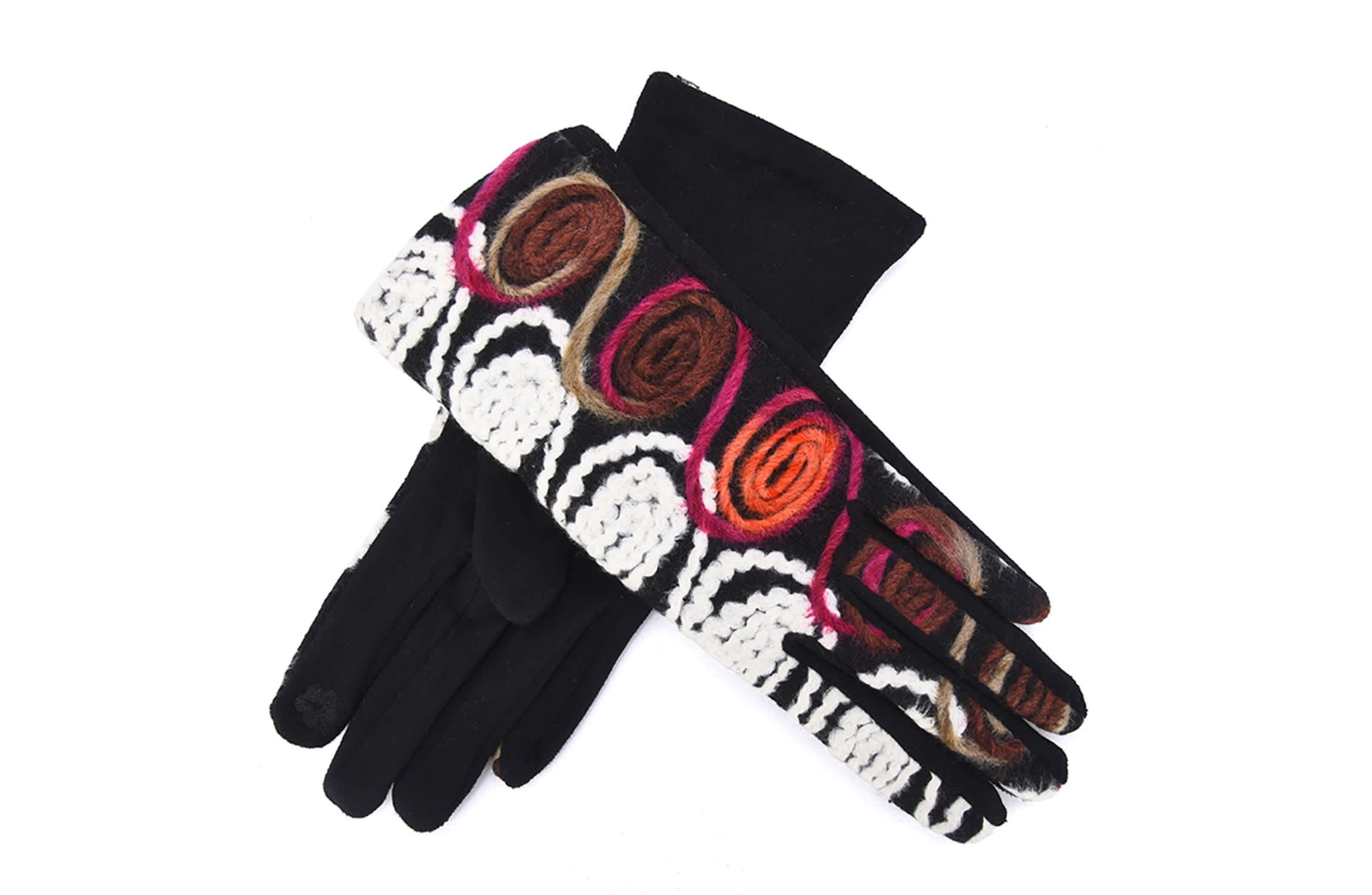 Women Embroidered Floral Gloves