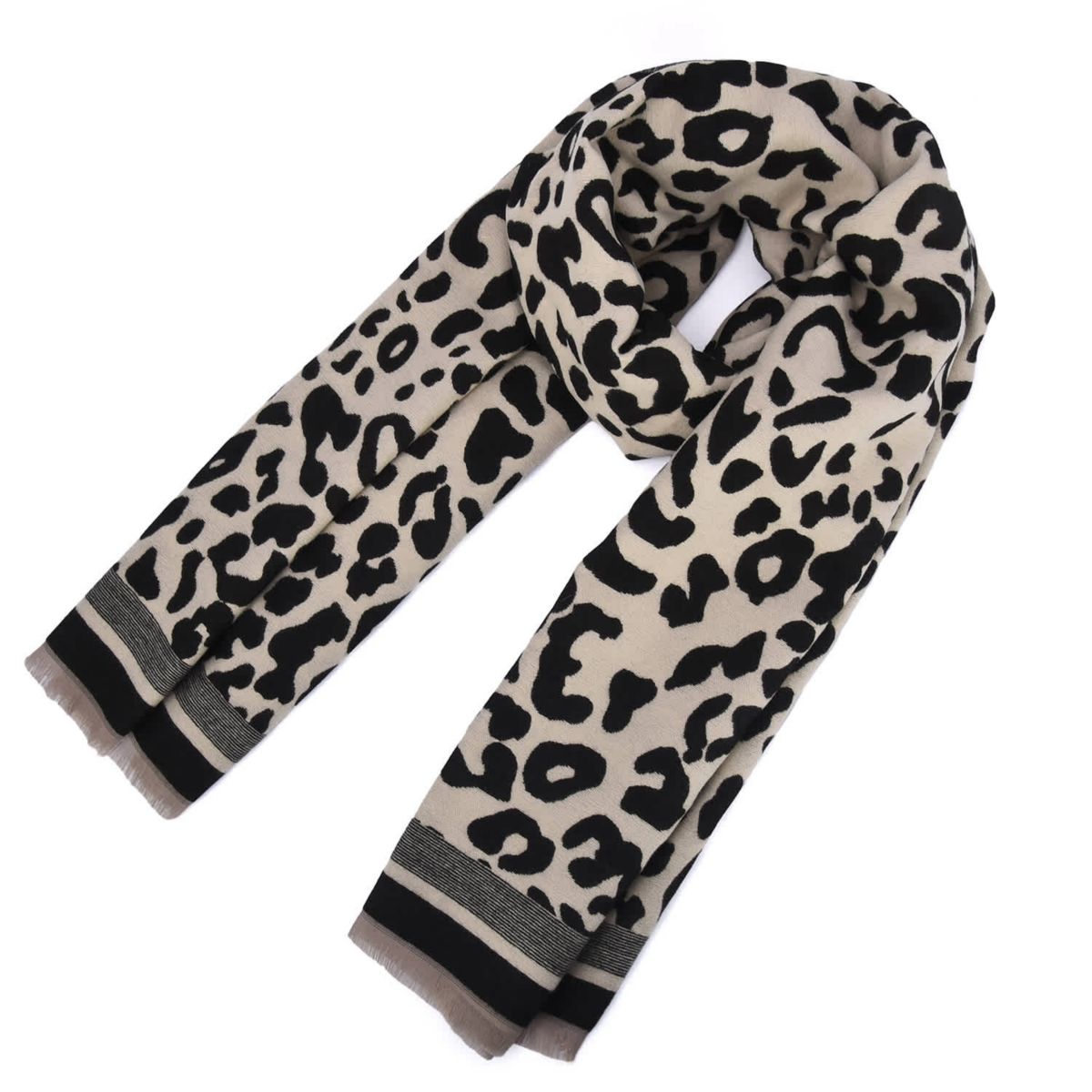 Womens Oversized Animal Print Scarf
