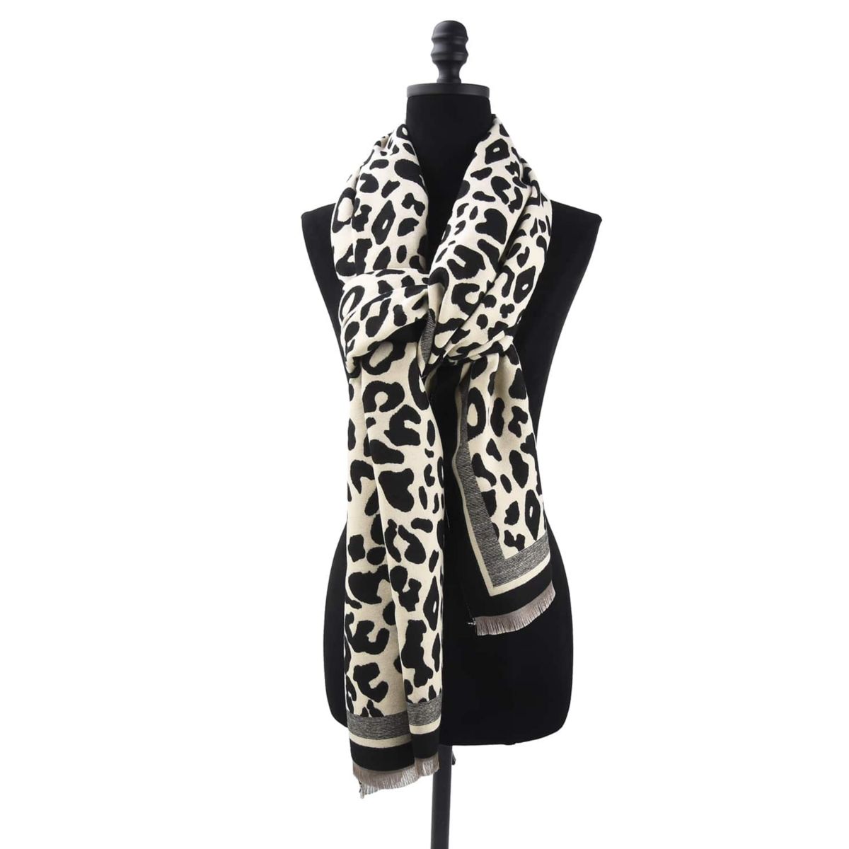 Womens Oversized Animal Print Scarf