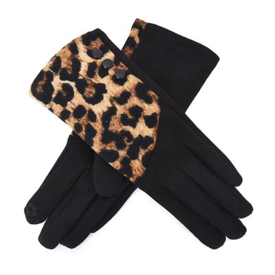 Mellow World Women's Warm Winter Gloves Featuring Leopard Print