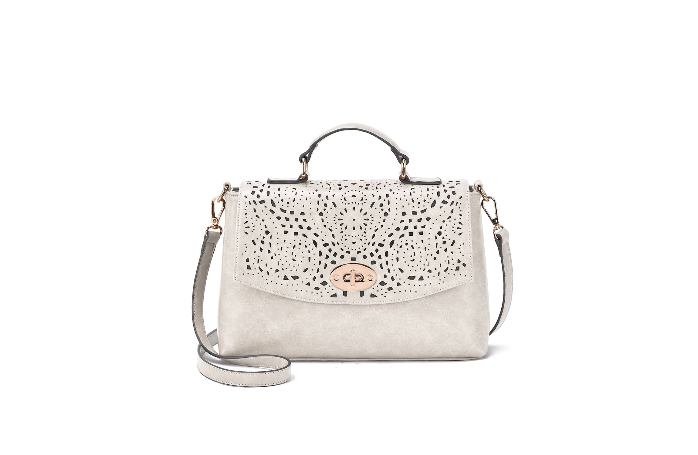 Quinn Perforated Crossbody