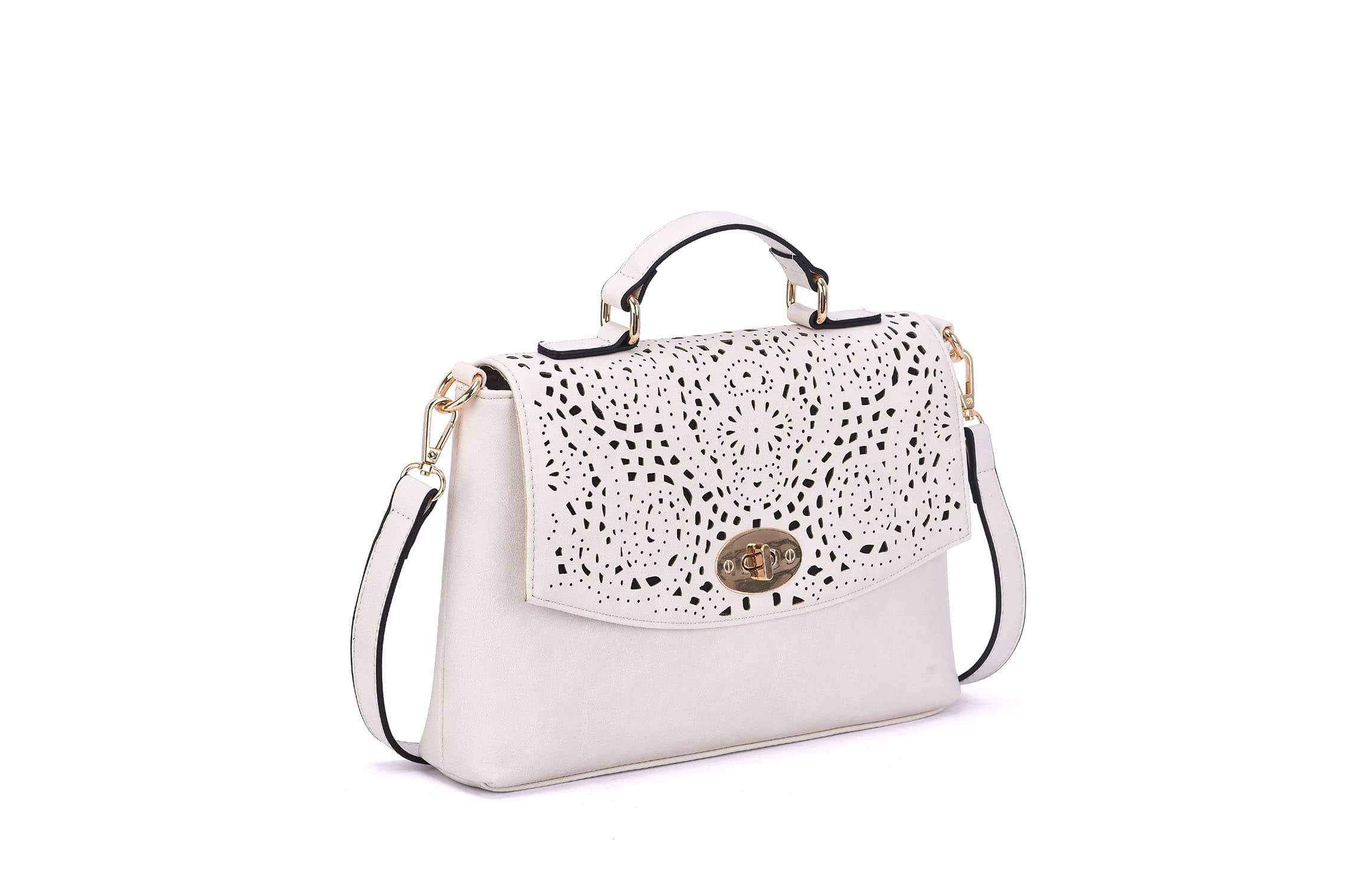 Quinn Perforated Crossbody