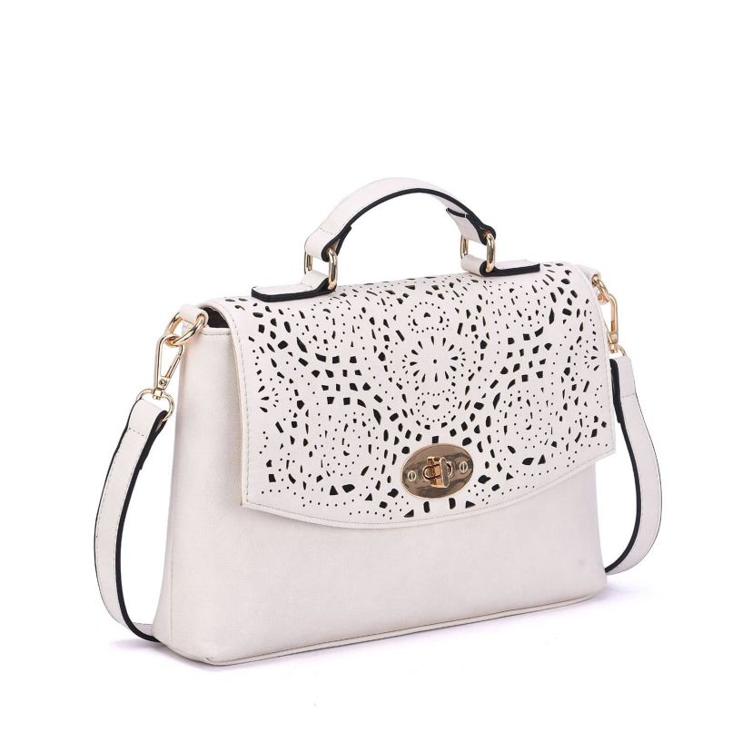 Quinn Perforated Crossbody